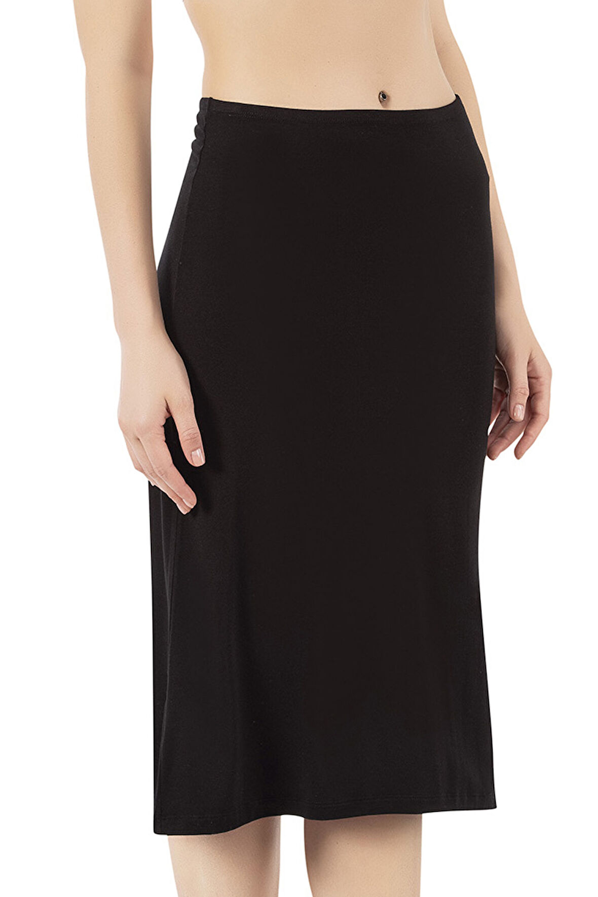 Özkan 26992 Kadın Viskon Diz Altı Orta Boy Astar Jüpon Kombinezon