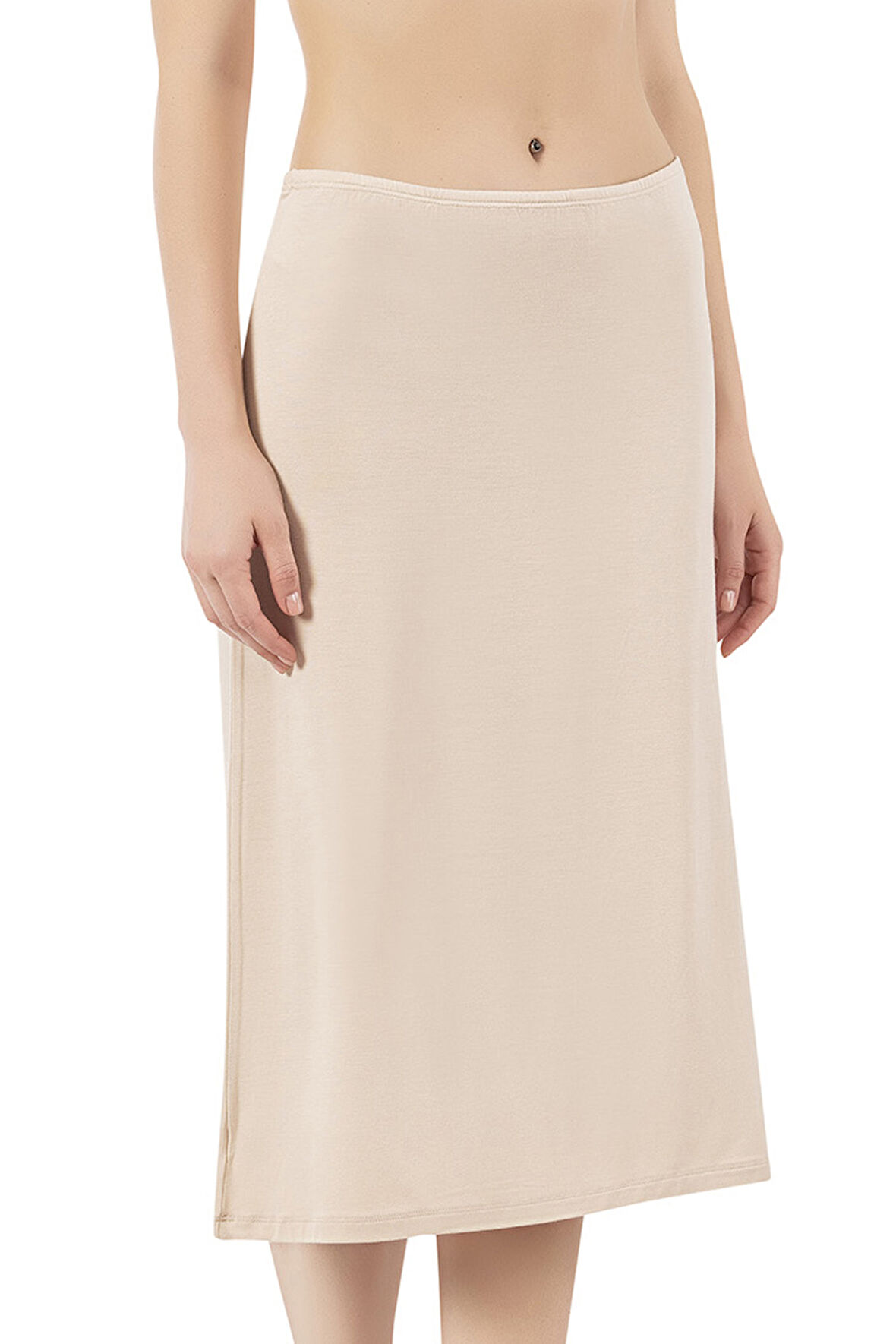 Özkan 26992 Kadın Viskon Diz Altı Orta Boy Astar Jüpon Kombinezon