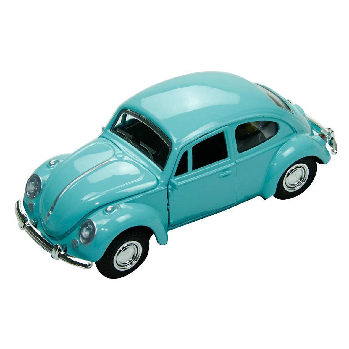 12 cm. Pastel Çek Bırak 1:36 Yeşil Renk Diecast Araba  