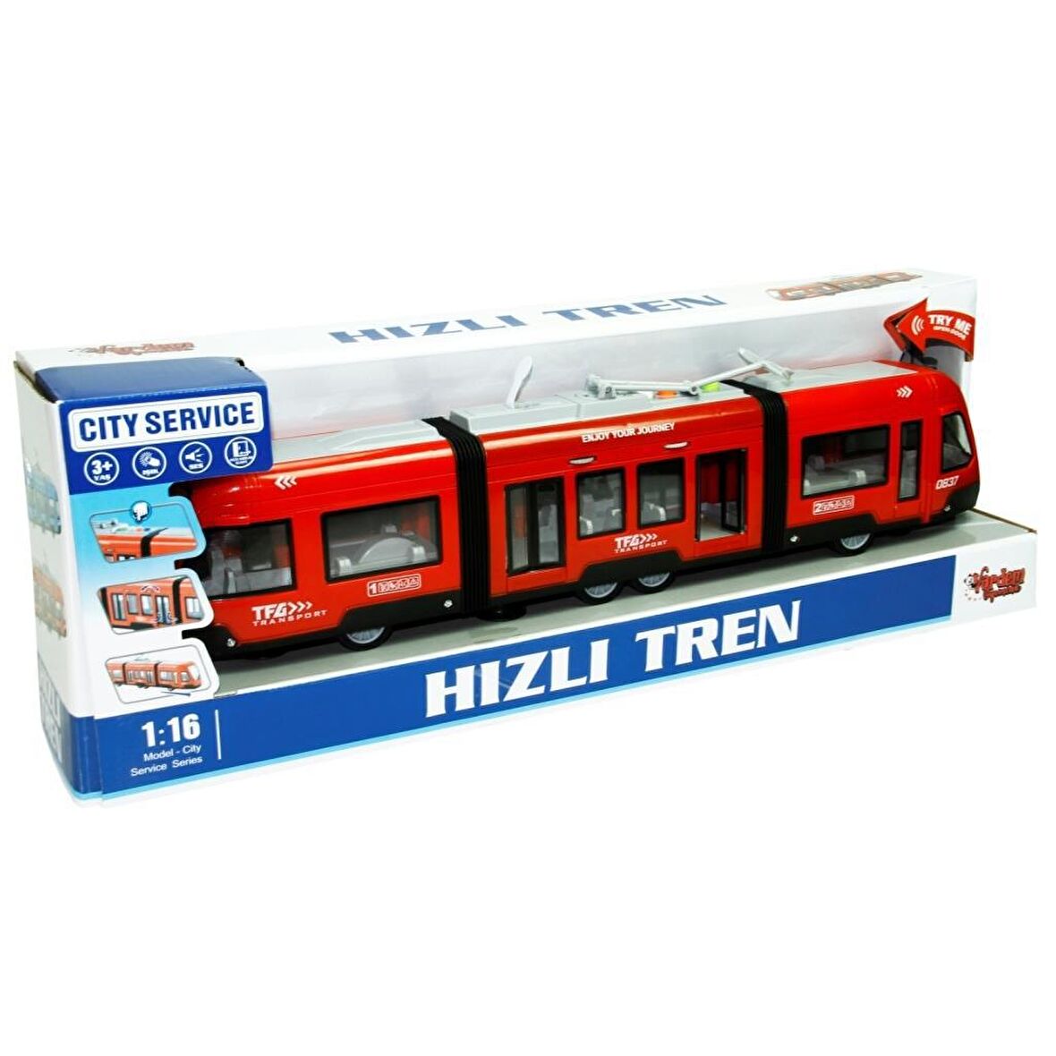 1:16 SURTMELI SESLI ISIKLI HIZLI TREN