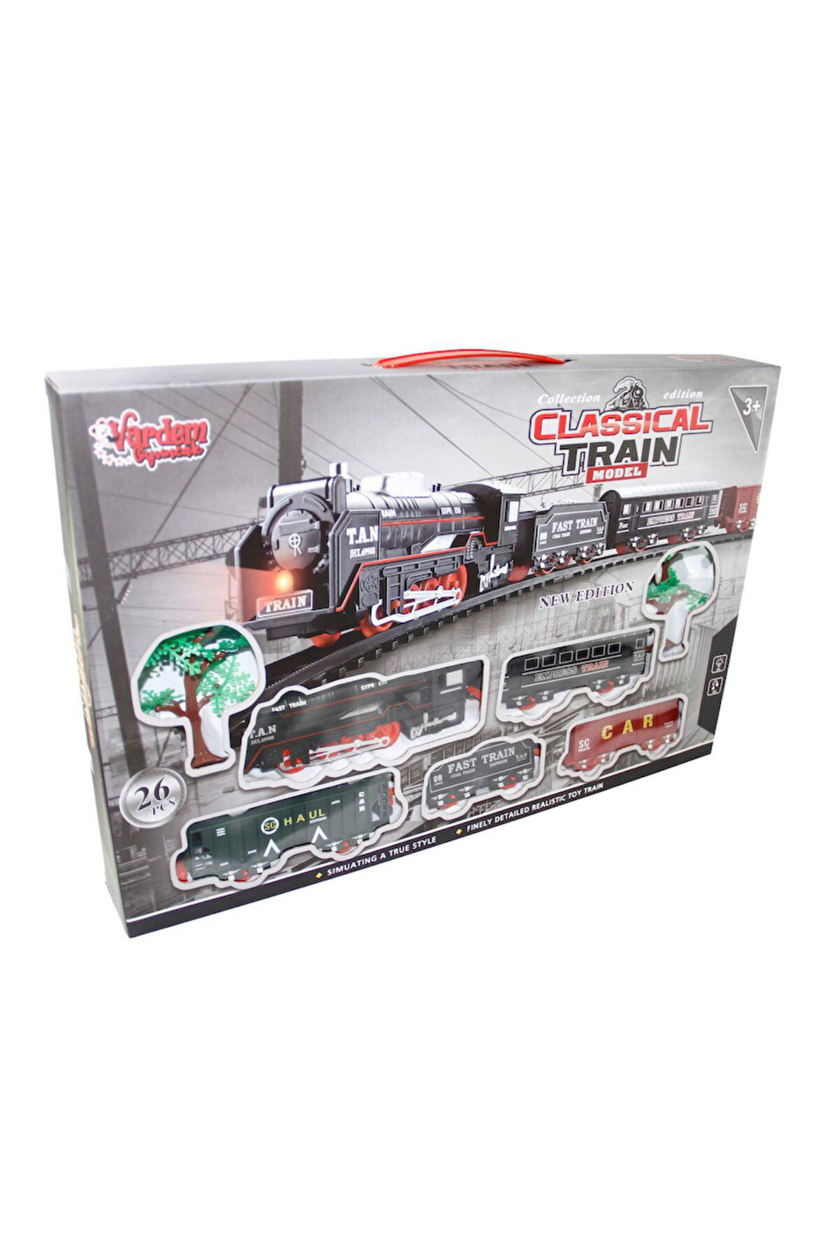 Seçtim Aldım Kutulu 26 Parça Işıklı Ve Sesli Classic Model Tren Set