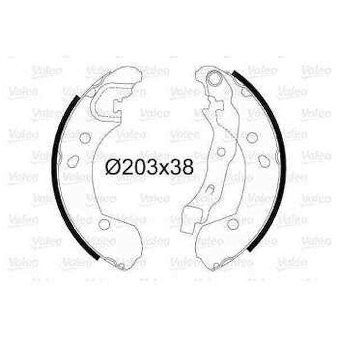 Renault Arka Fren Balatası (pabuc) Micra III K12 03>10 Note 07>10 Clio II 04> Clio III 05> - Valeo 564099