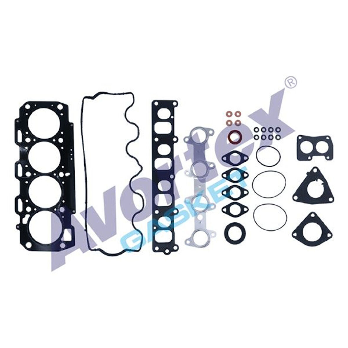 Fiat Ust Takım Conta Skc Dahıl (1,02mm) Viton Keceli Subap Lastıklı Brava Bravo Doblo Punto Strada 1,9jtd - Avortex 221