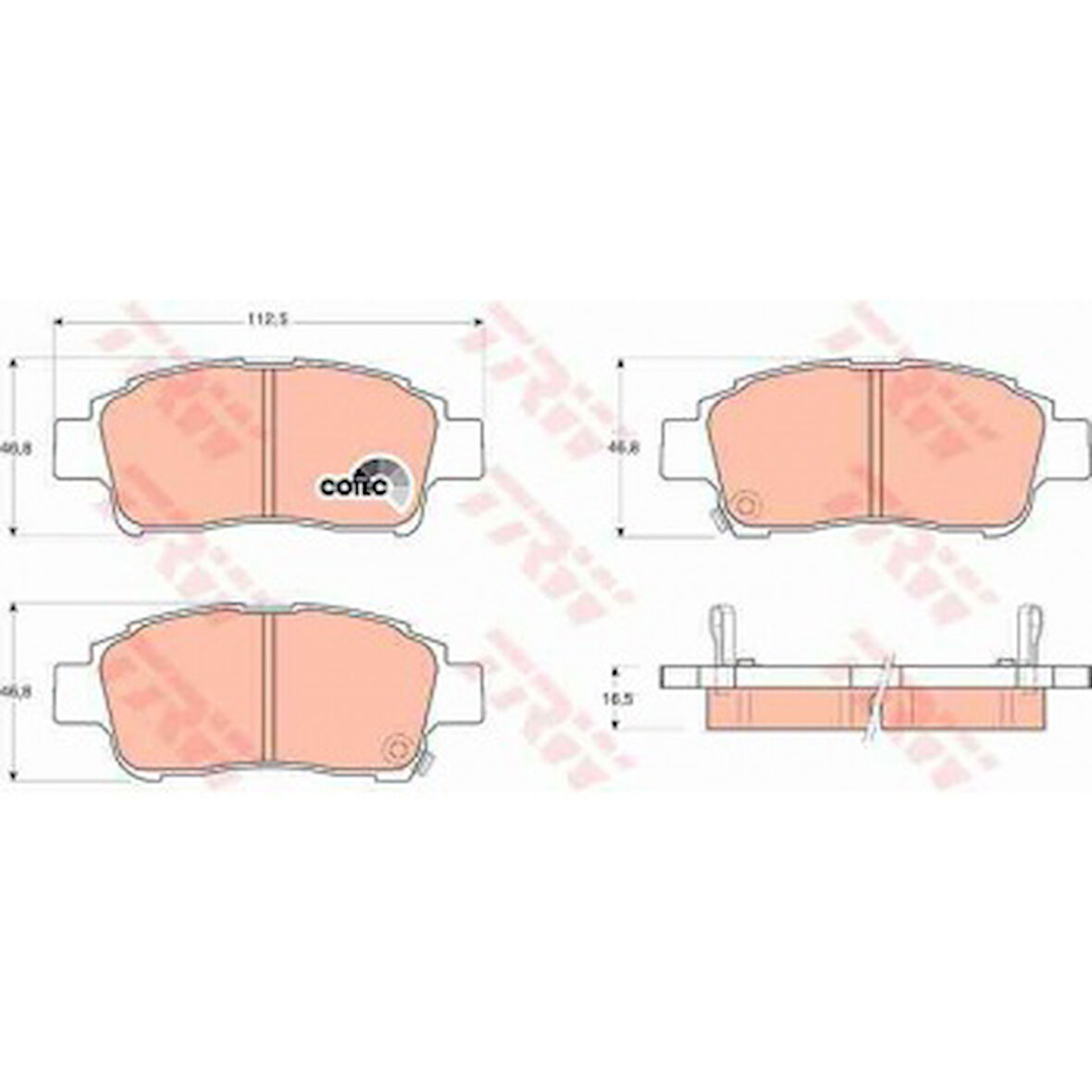 Toyota On Fren Balatası Toyota Yarıs 99-05 Corolla Verso Vvti 2001-> - Trw Gdb3218