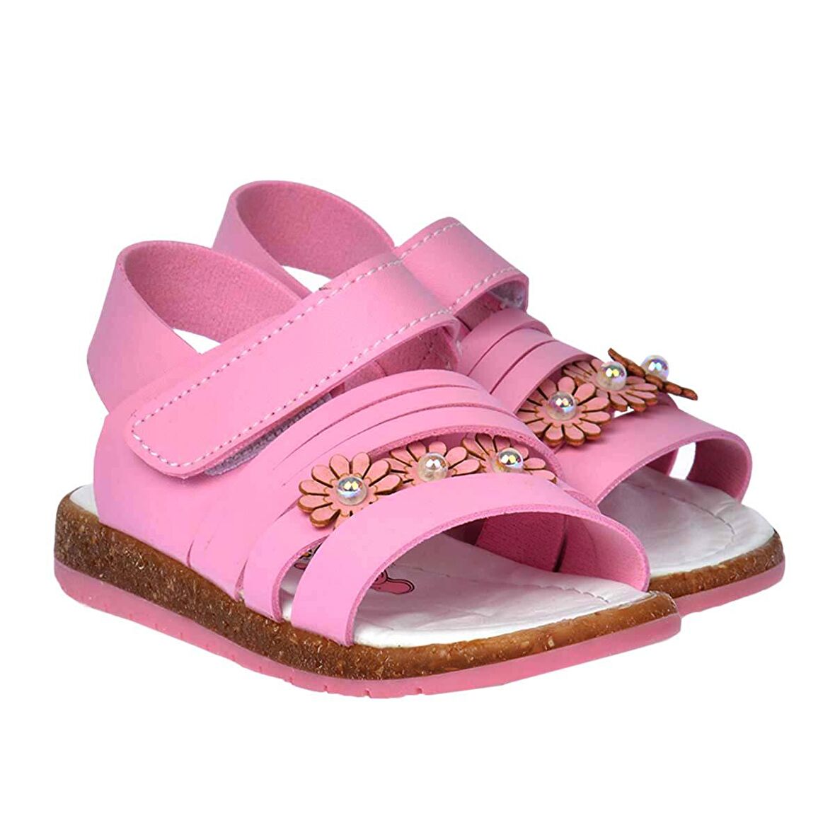 Kiko Şb 2282-90 Orto pedik Kız Çocuk Bebe Sandalet Terlik