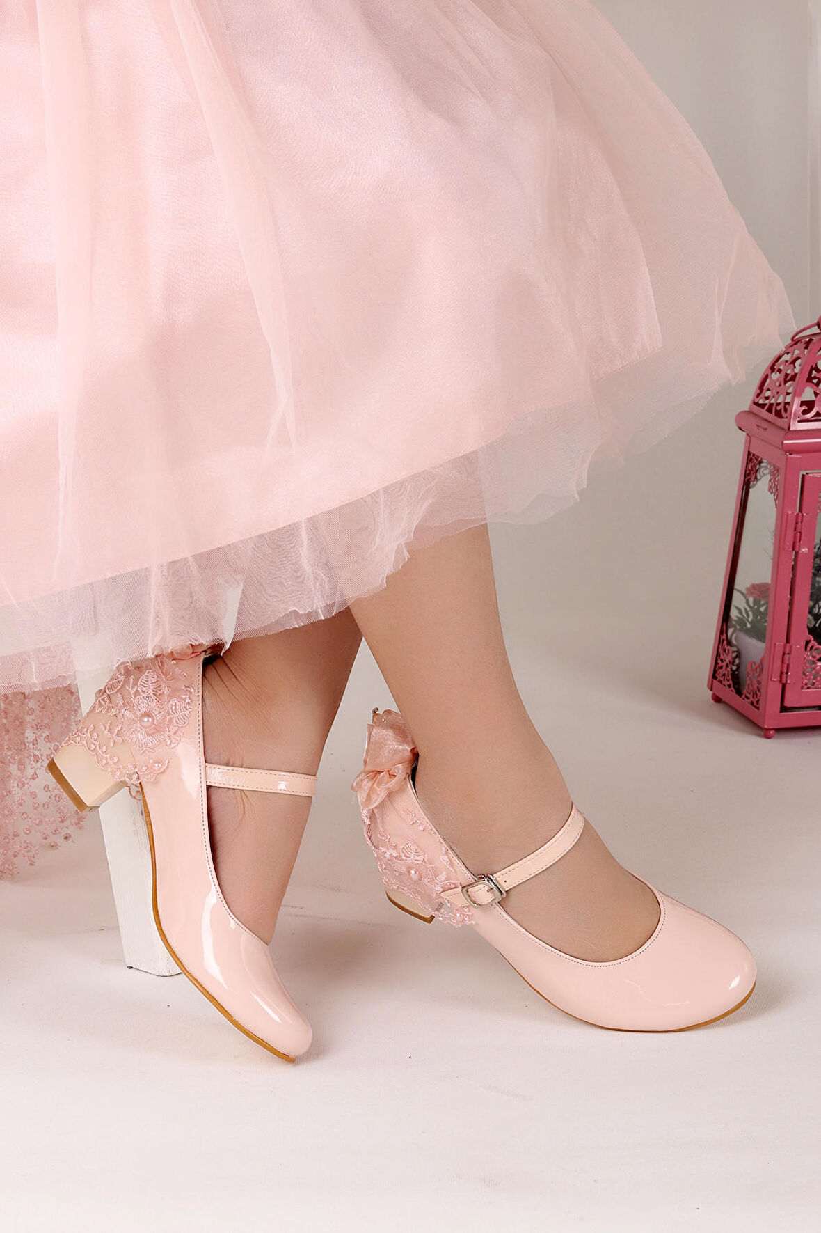 Kiko Kids Günlük Kız Çocuk 4 Cm Topuklu Ayakkabı 754 Rugan