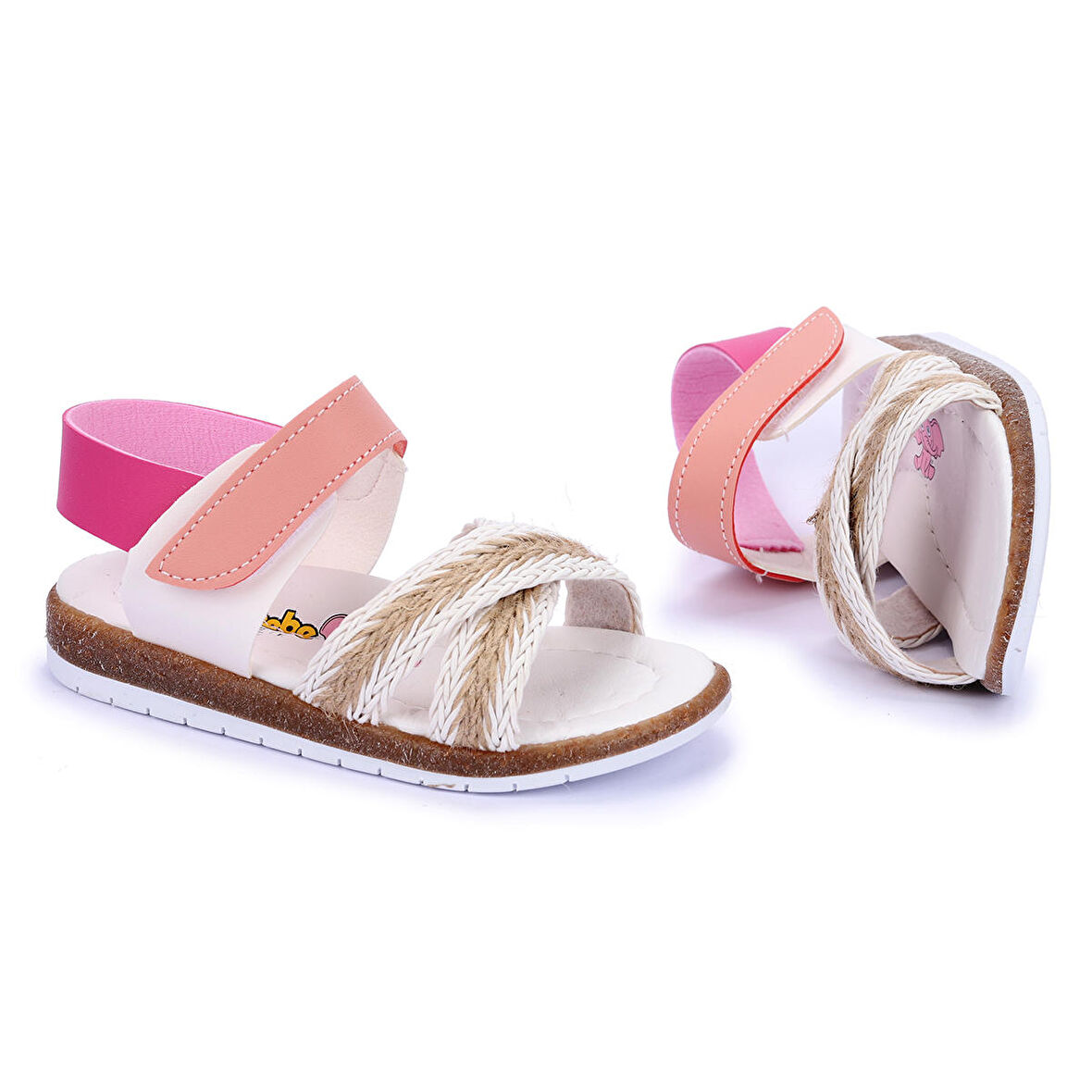 Kiko Şb 2687-91 Orto pedik Kız Çocuk Bebe Sandalet Terlik