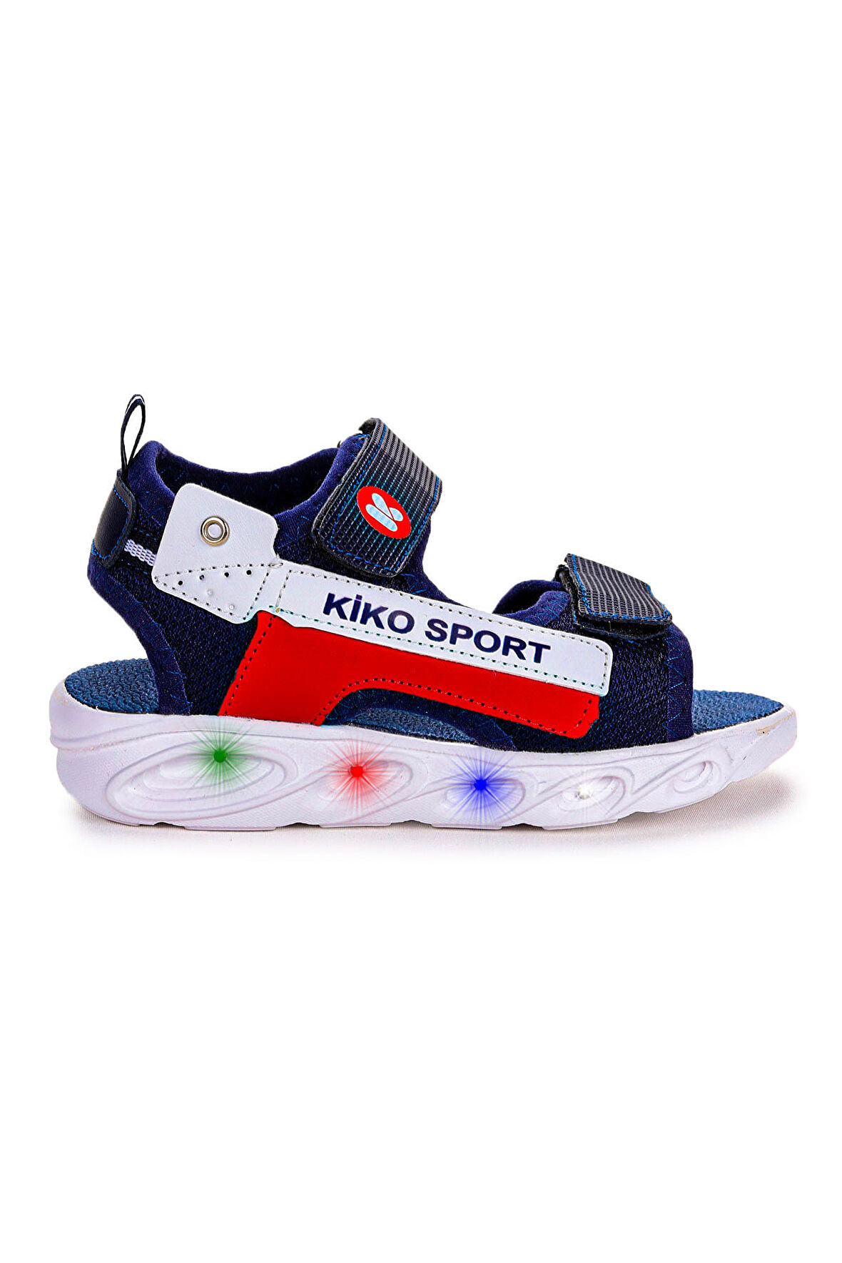 Kiko Kids 101 Işıklı Günlük Kız/Erkek Çocuk Cırtlı Sandalet Ayakkabı