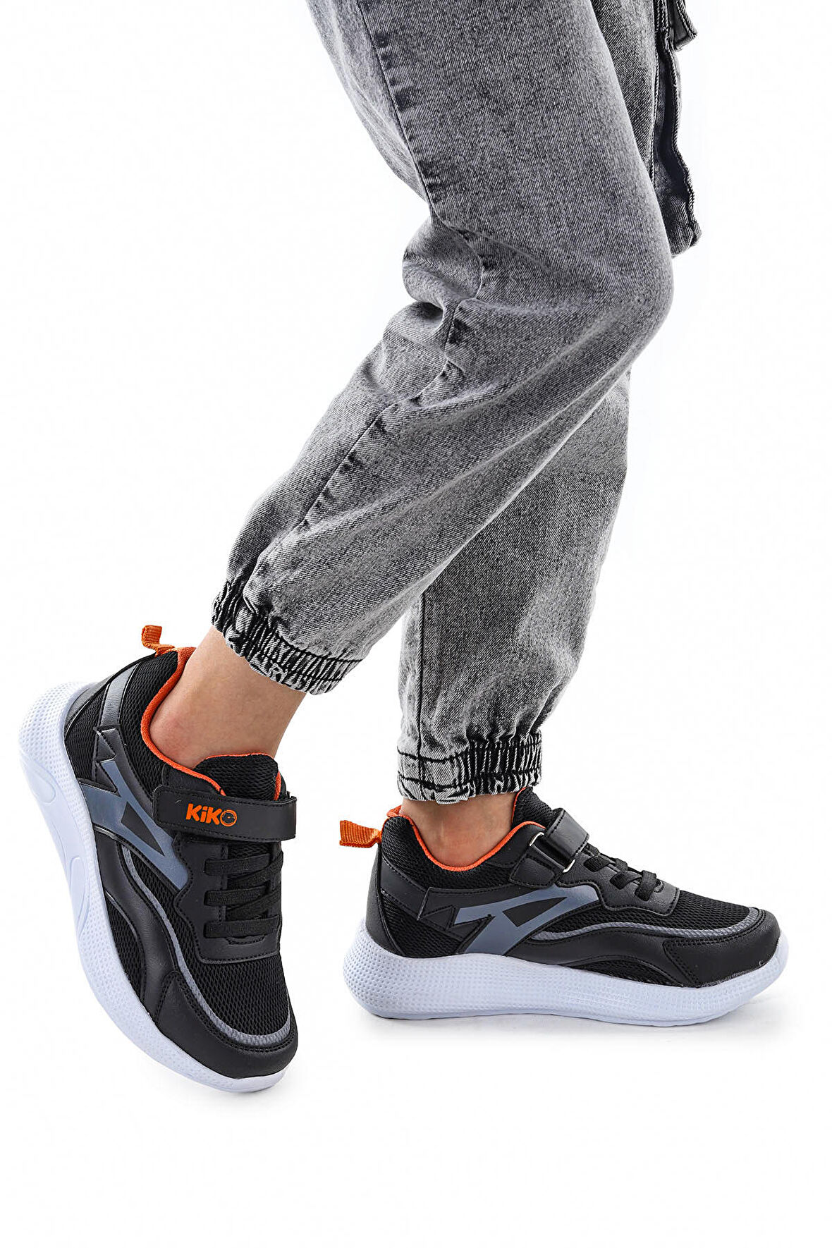 Kiko Kids Cırtlı Fileli Erkek Çocuk Spor Ayakkabı 3010