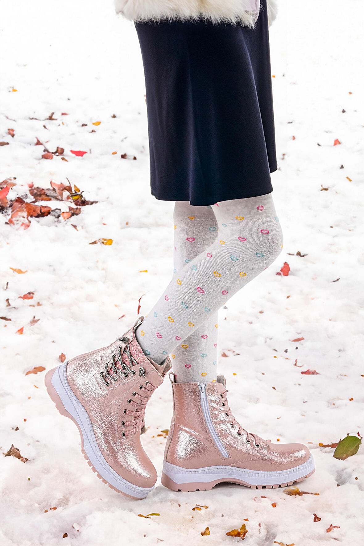 Kiko Kids Termo Taban Kız Çocuk Bot 621 Vakko Taşlı