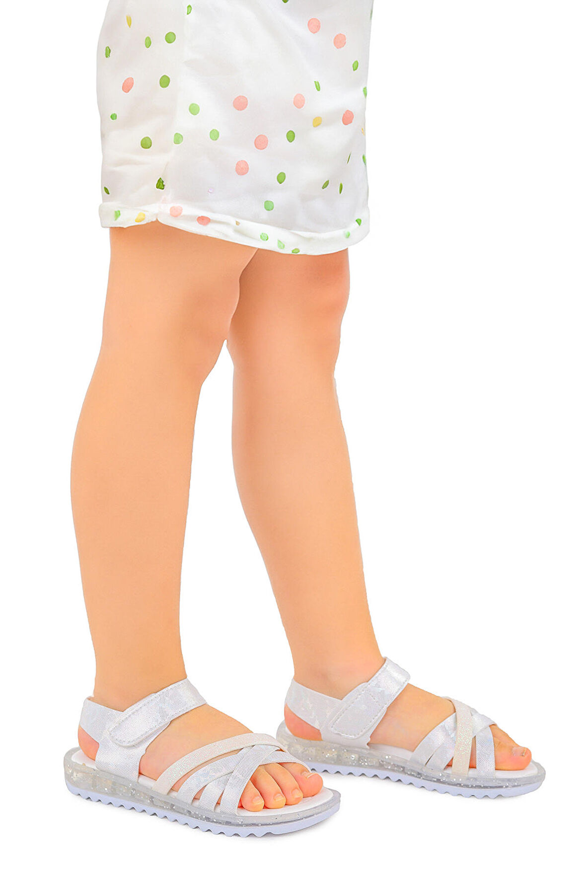 Kiko Kids Kız Çocuk Sandalet Arz 2346 Beyaz