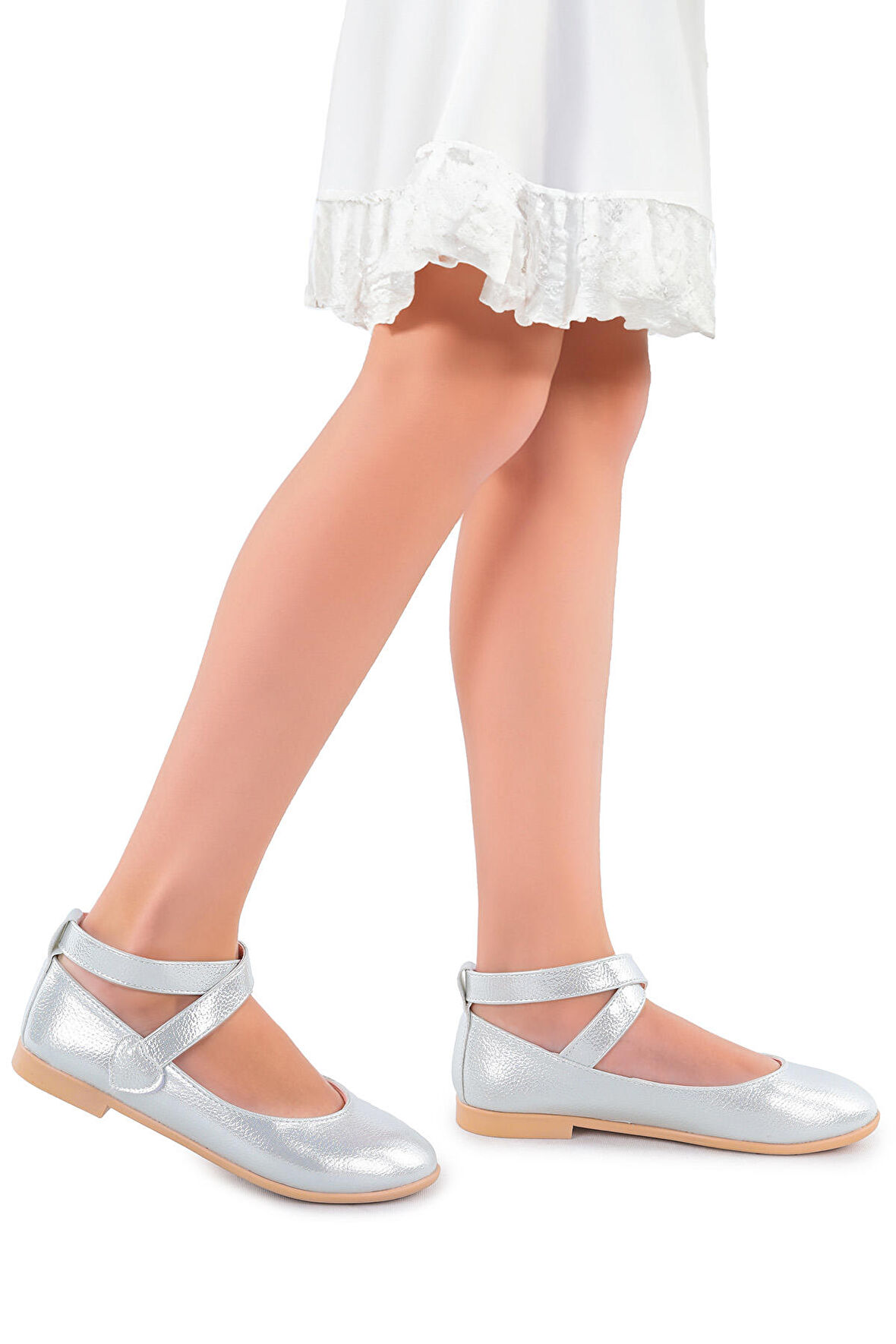 Kiko Kids Vakko Cırtlı Kız Bebek Babet Ayakkabı Arç 04