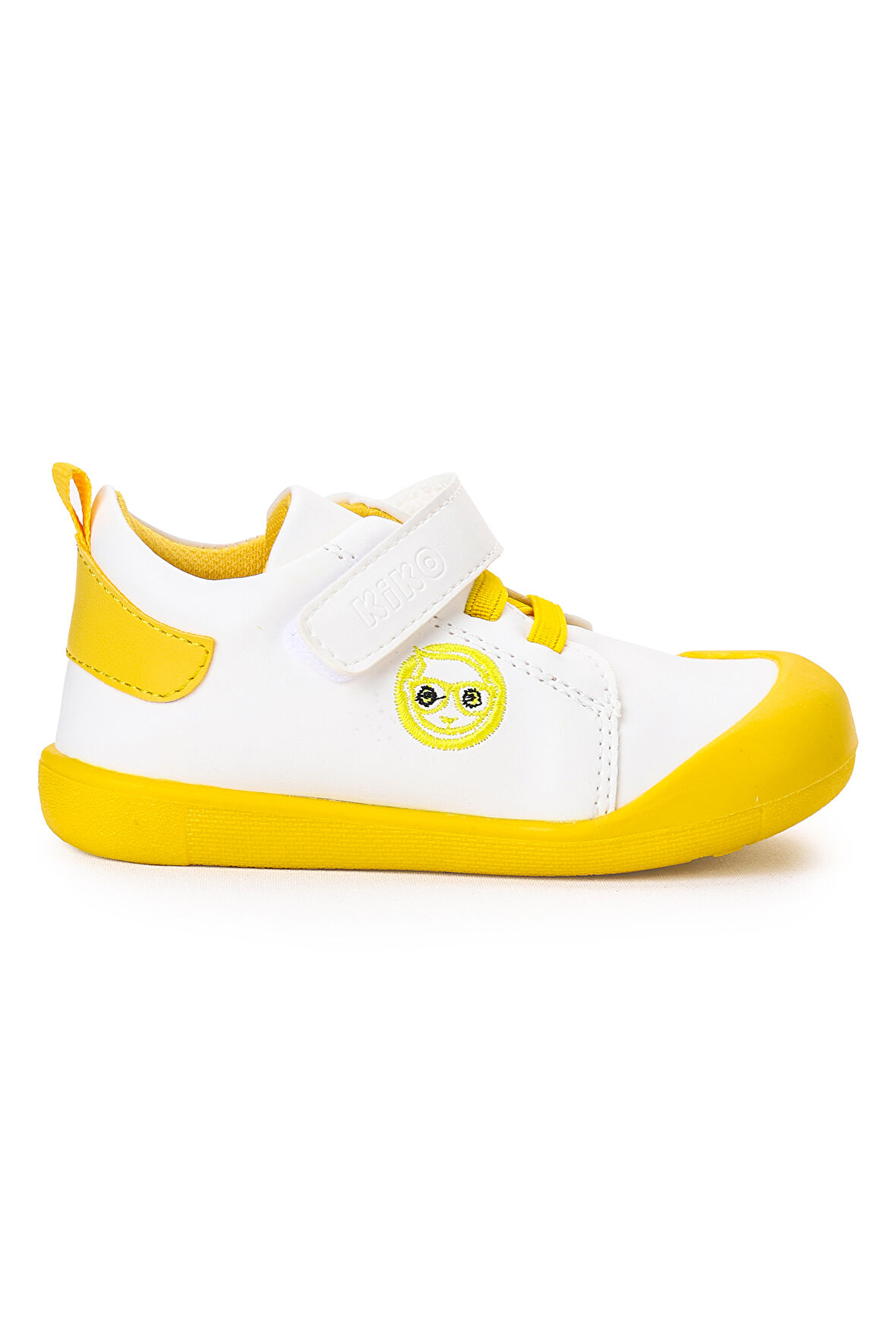 Kiko Kids Smile Cırtlı Erkek Bebek İlk Adım Panduf Ayakkabı