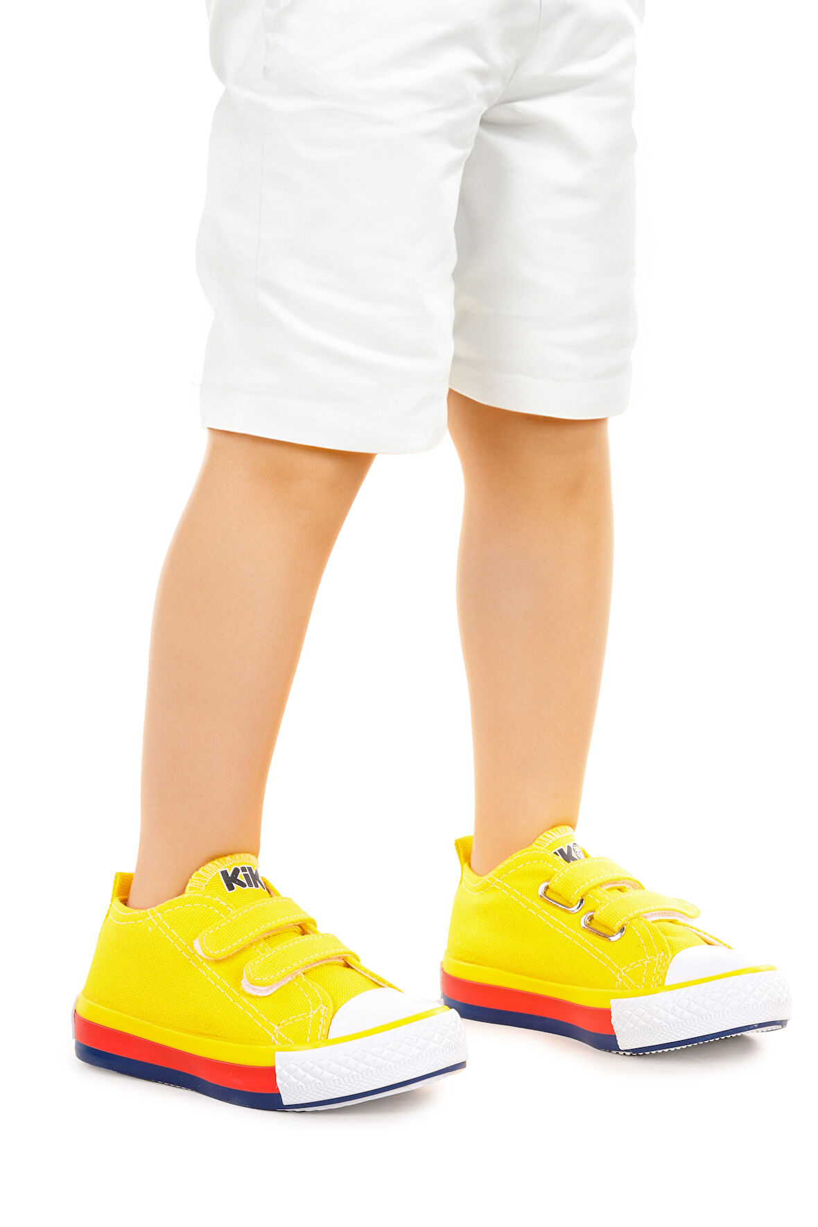 Kiko Kids Linen Cırtlı Erkek Bebek Keten Spor Ayakkabı