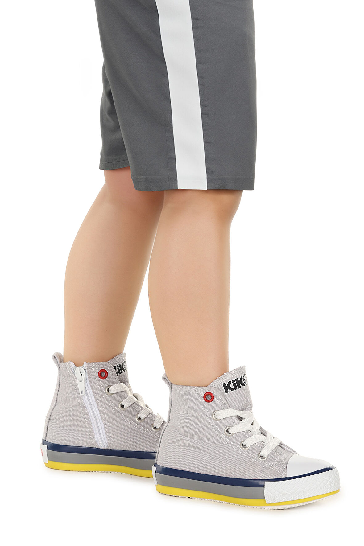 Kiko Kids Tinna Bağcıklı Erkek Bebek Boğazlı Keten Spor Ayakkabı