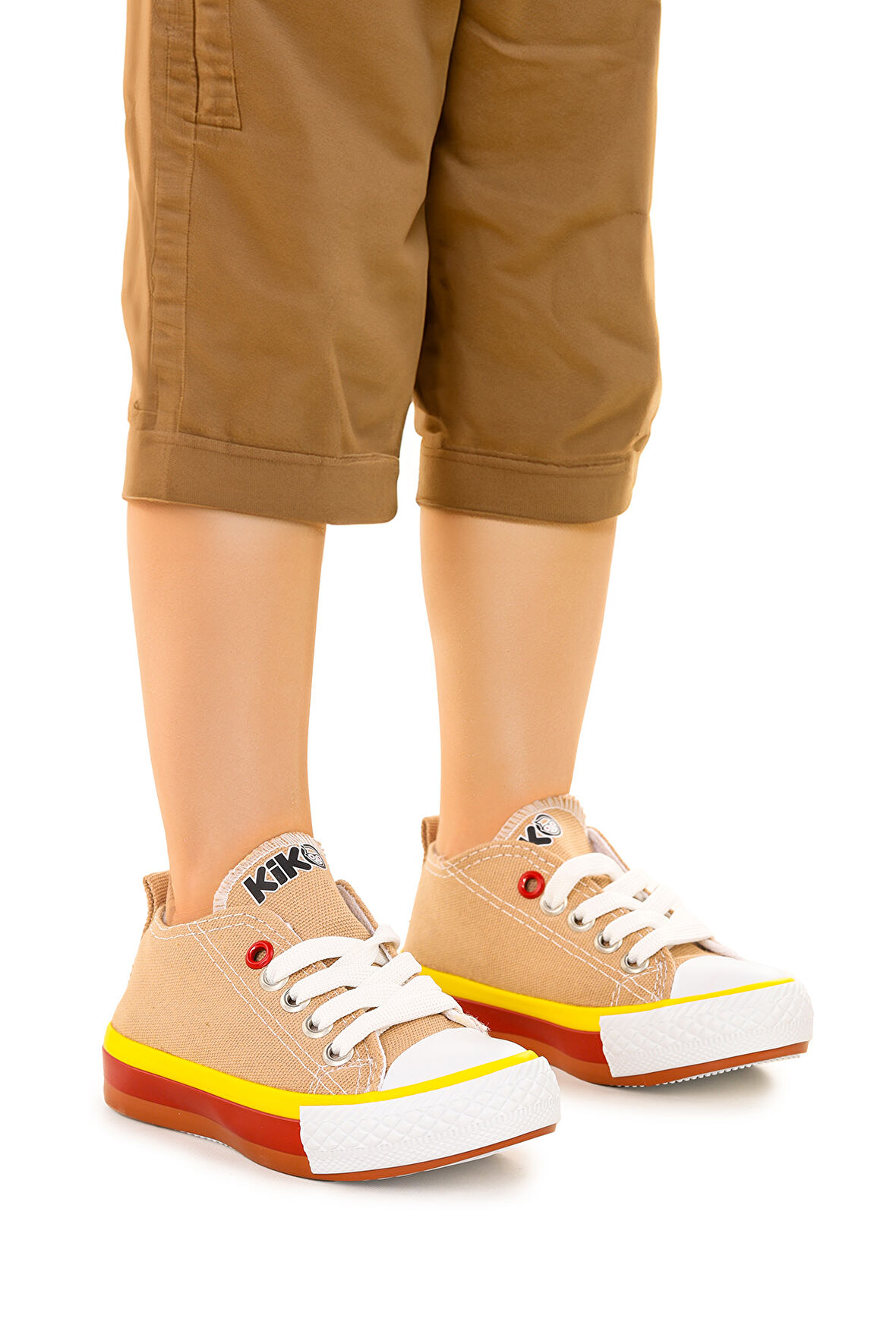 Kiko Kids Tinna Bağcıklı Erkek Bebek Keten Spor Ayakkabı