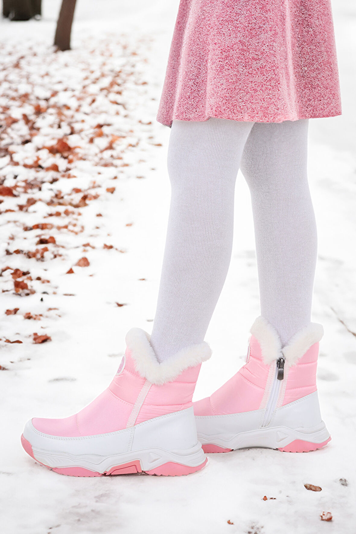 Kiko Kids Pamela Fermuarlı Kız Çocuk Kar Botu