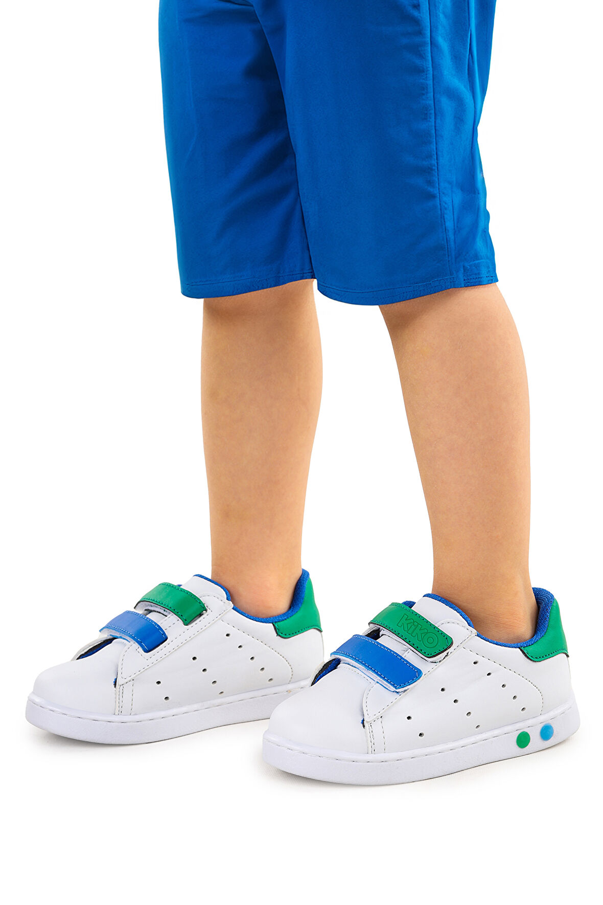 Kiko Kids Royzo Cırtlı Işıklı Erkek Bebek Spor Ayakkabı