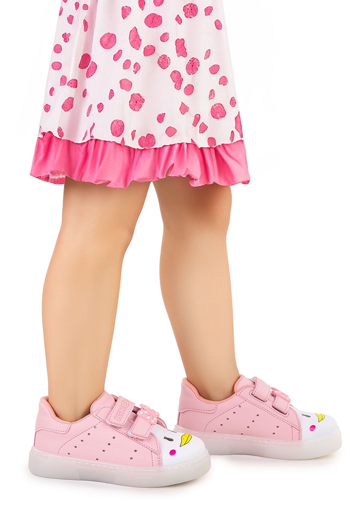Kiko Kids Bart Cırtlı Işıklı Kız Çocuk Spor Ayakkabı