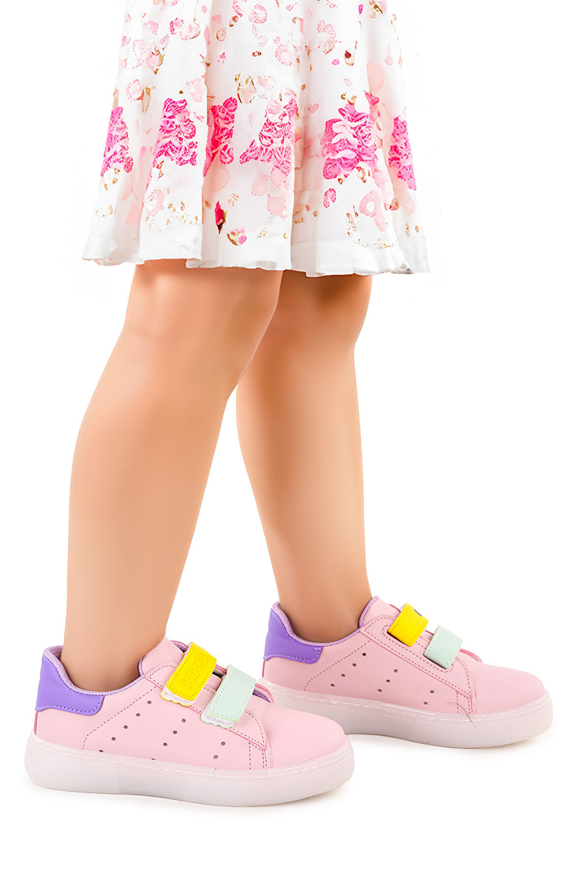 Kiko Kids Royzo Cırtlı Işıklı Kız Çocuk Spor Ayakkabı