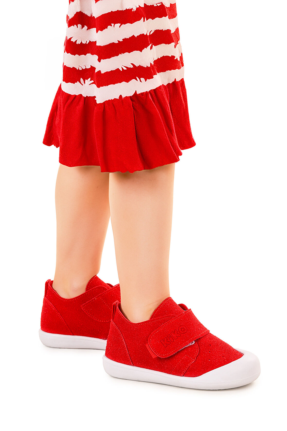 Kiko Kids Daffy Cırtlı Kız Bebek İlk Adım Panduf Ayakkabı