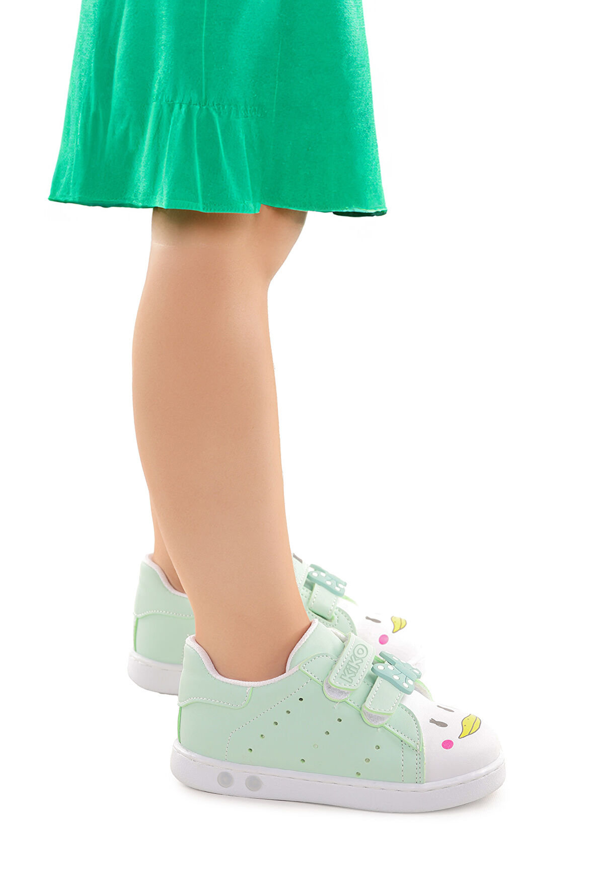 Kiko Kids Bart Cırtlı Işıklı Kız Bebek Spor Ayakkabı