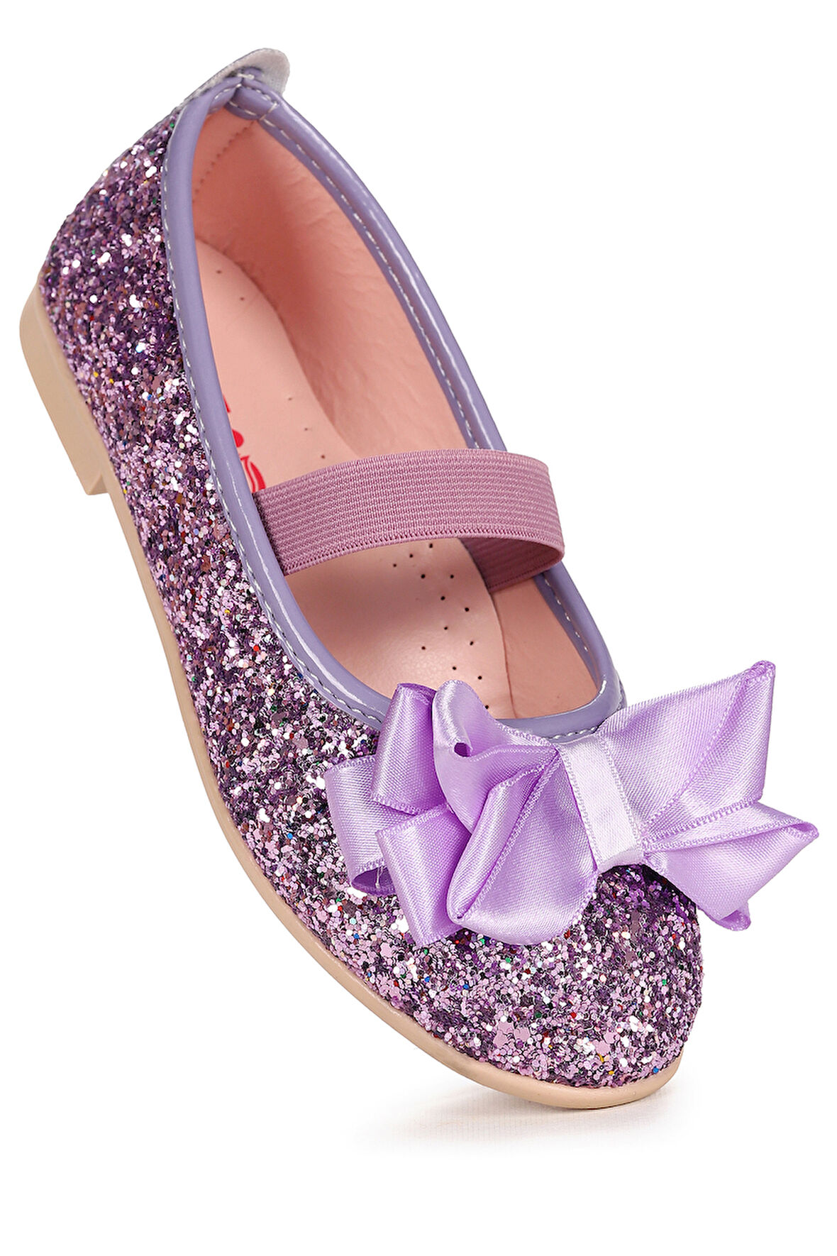  Panı Fiyonk Lastikli Kız Çocuk Babet Ayakkabı