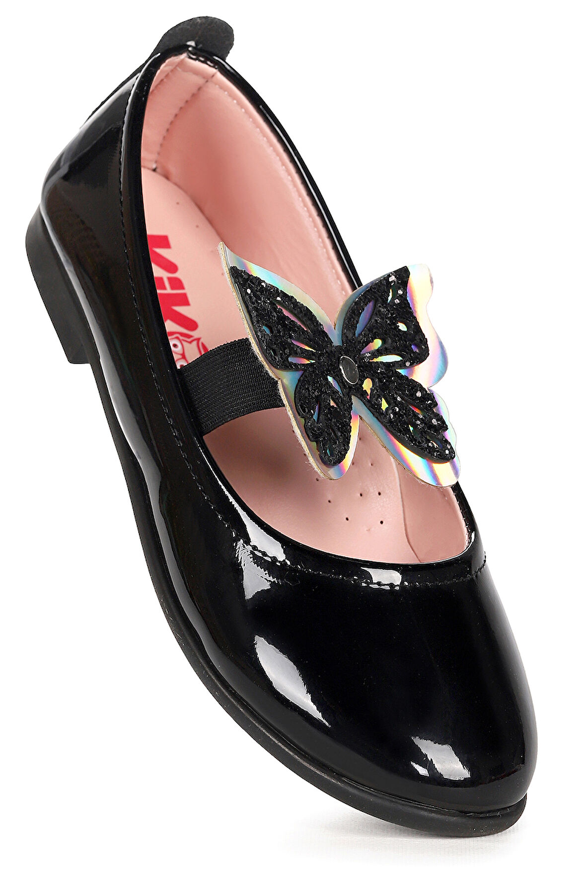  Menz Kelebek Lastikli Kız Çocuk Babet Ayakkabı