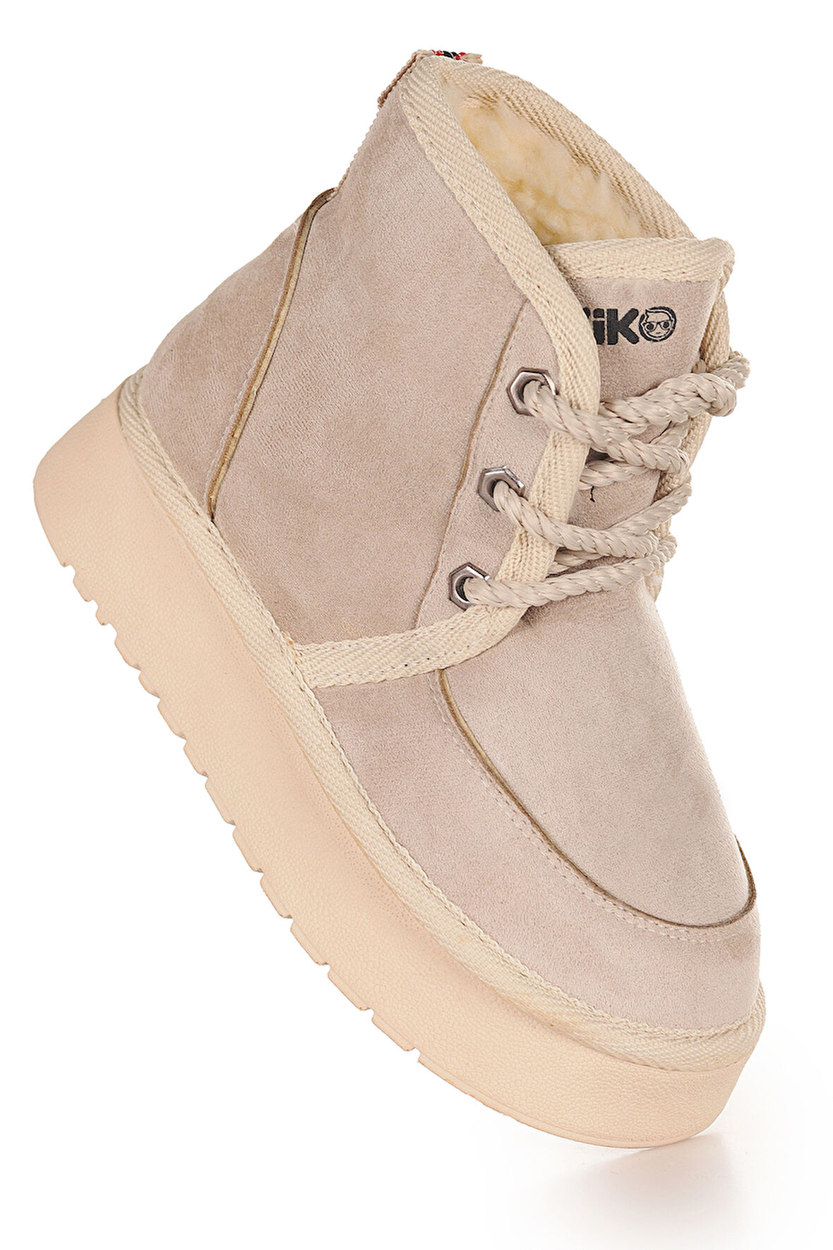 Kiko Kids Buck Nubuk Bağcıklı Kız Çocuk Bot Ayakkabı