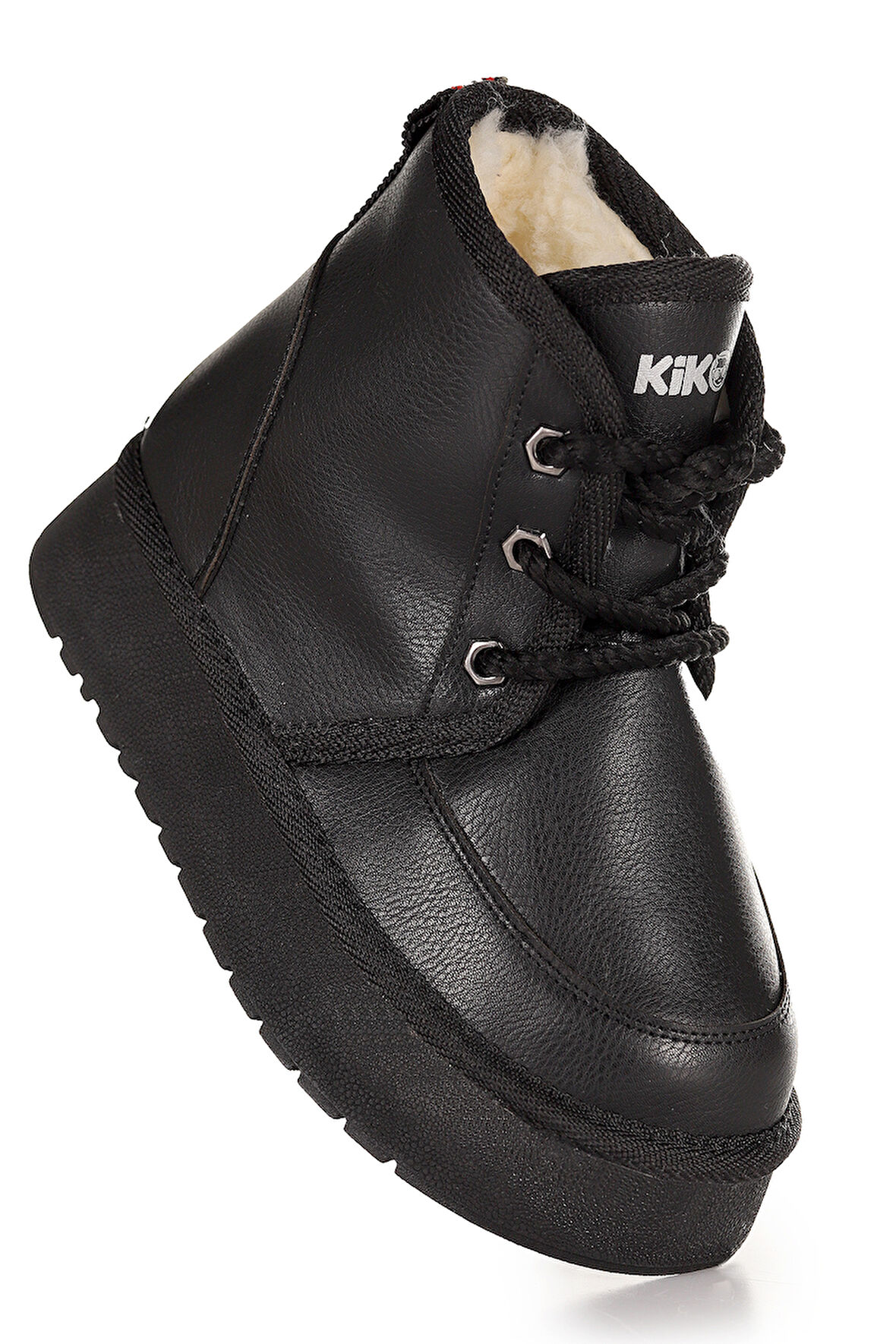 Kiko Kids Buck Cilt Bağcıklı Kız Çocuk Bot Ayakkabı