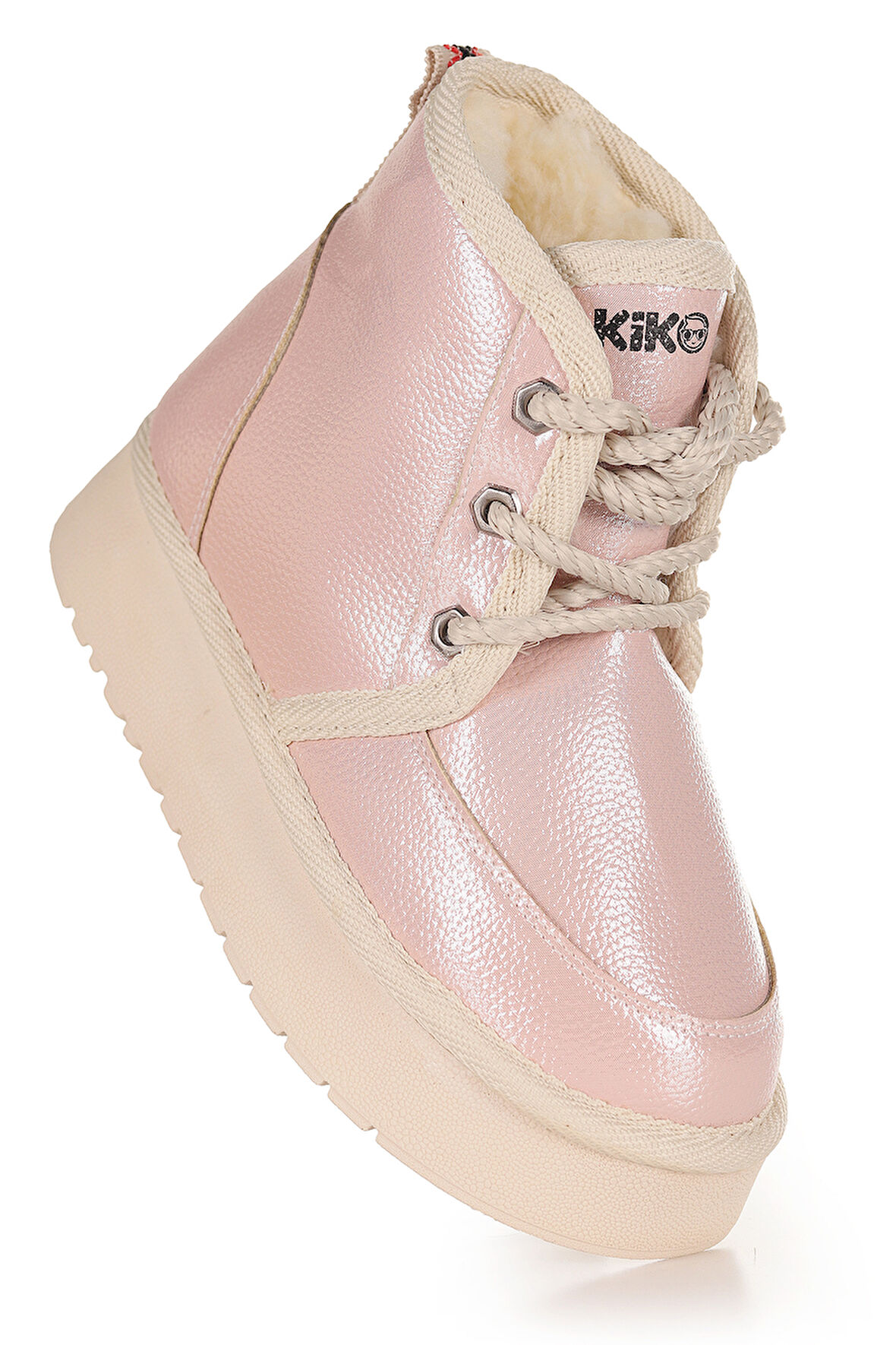 Kiko Kids Buck Cilt Bağcıklı Kız Çocuk Bot Ayakkabı