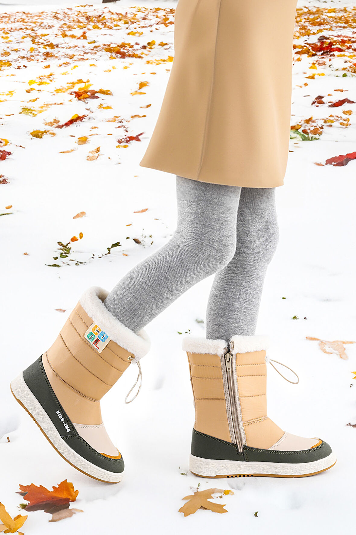 Kiko Kids Havana Fermuarlı Günlük Kız Çocuk Kar Botu