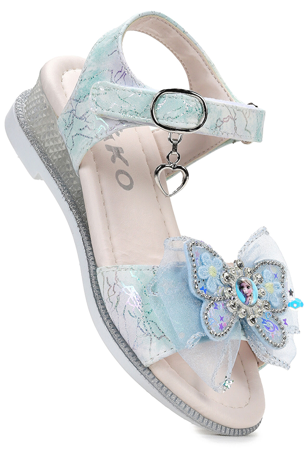 Kiko Kids Pige Fiyonklu Kız Çocuk Sandalet Ayakkabı