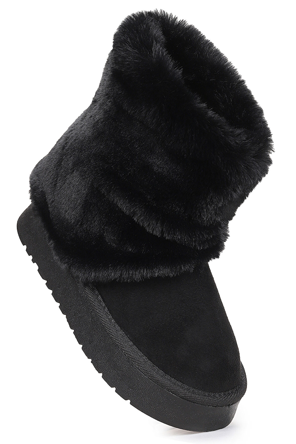 Kiko Kids Nera  Kürklü Kız Çocuk Süet Bot Ayakkabı