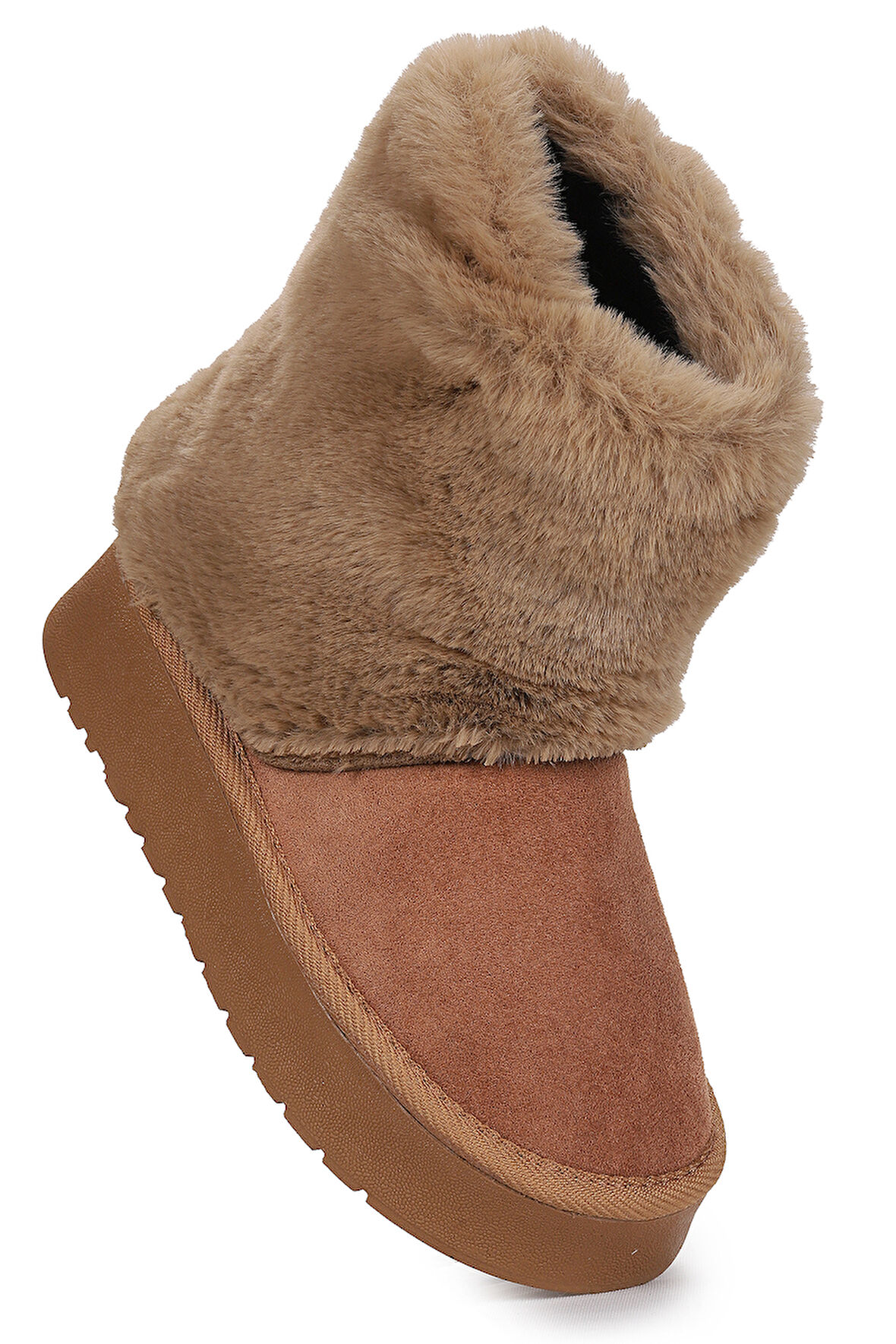 Kiko Kids Nera  Kürklü Kız Çocuk Süet Bot Ayakkabı