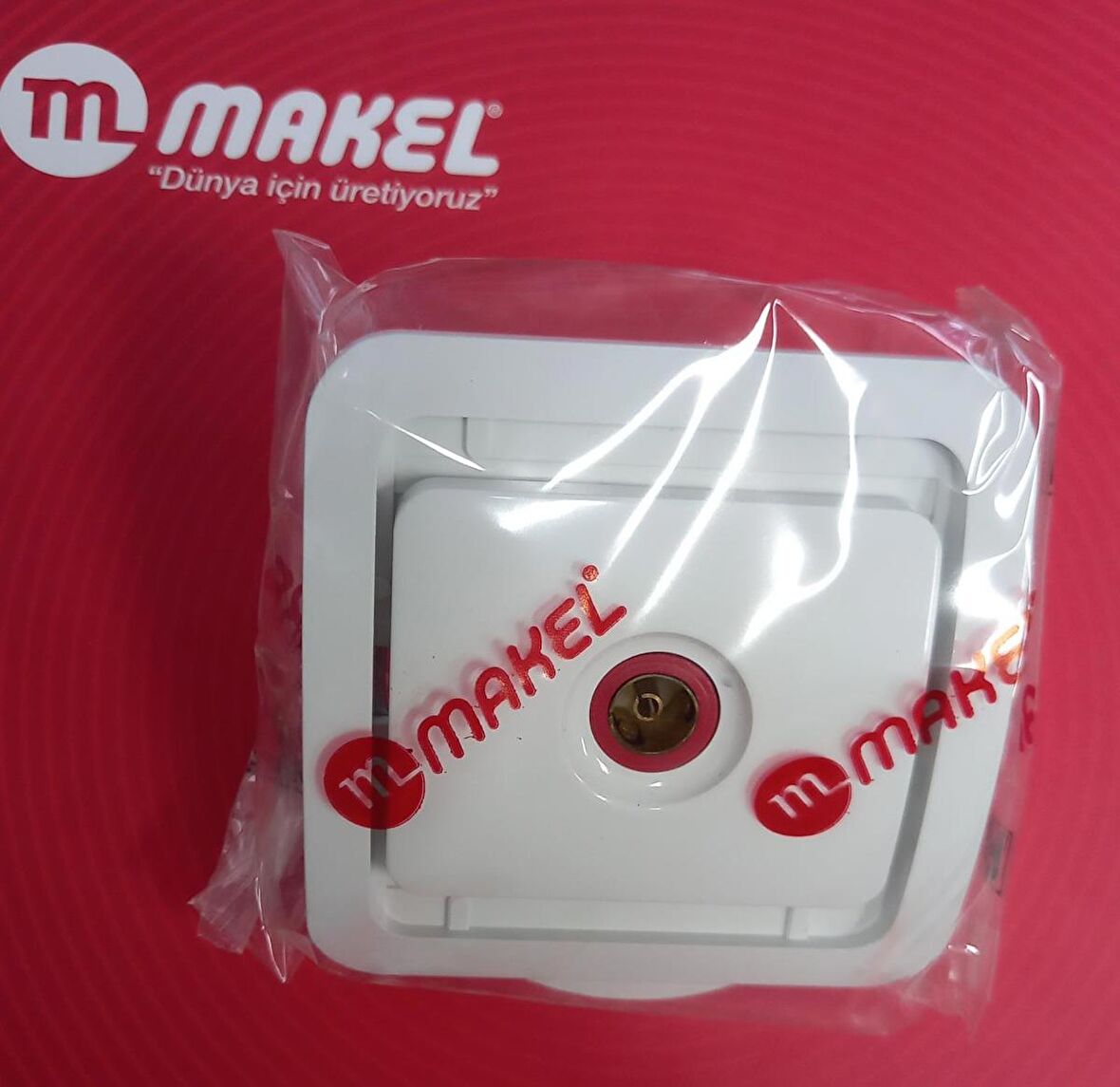 MAKEL MİMOZA BEYAZ TV PRİZ - KORDONSUZ