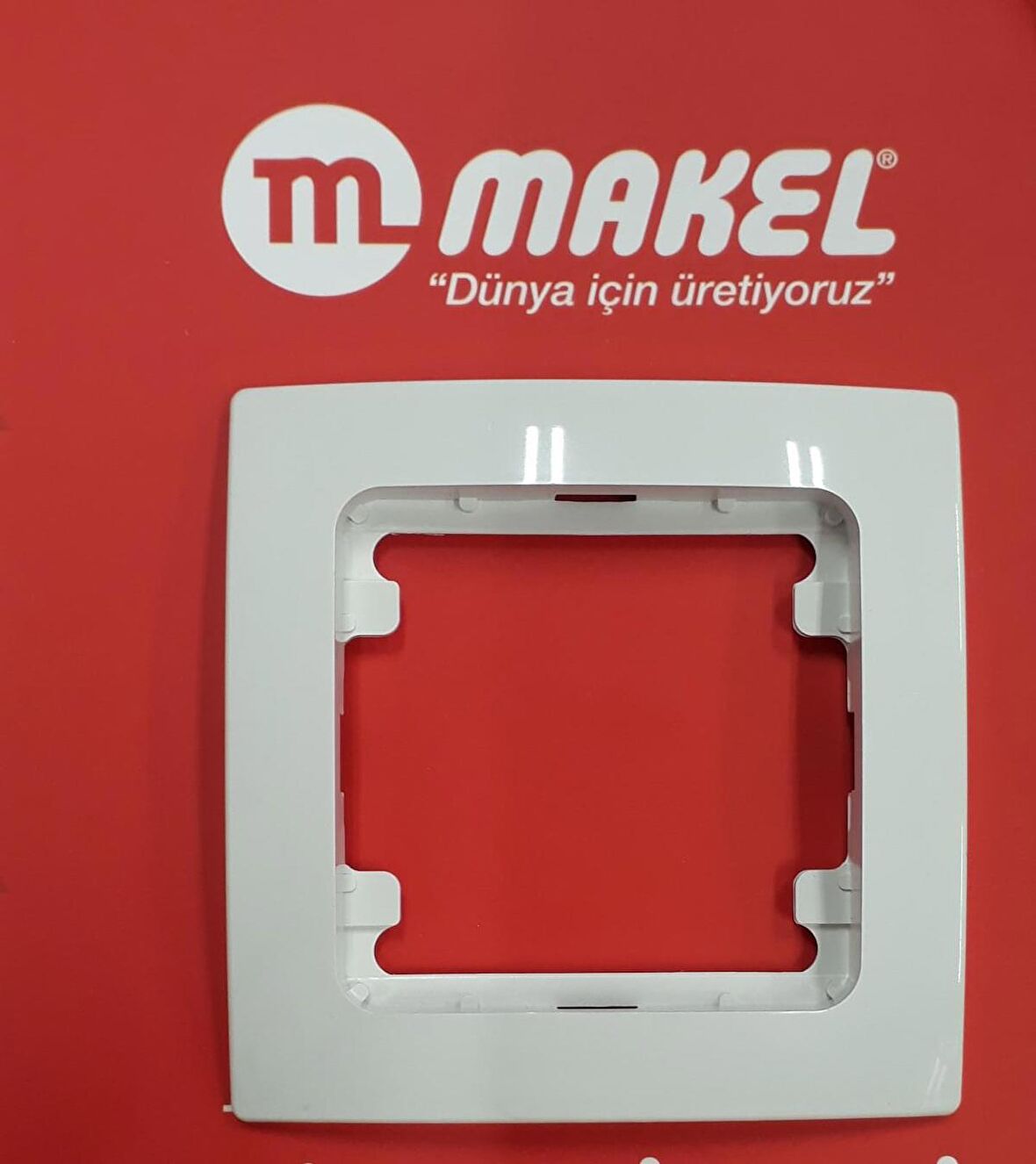 Makel Lillium Kare Beyaz Tekli Çerçeve