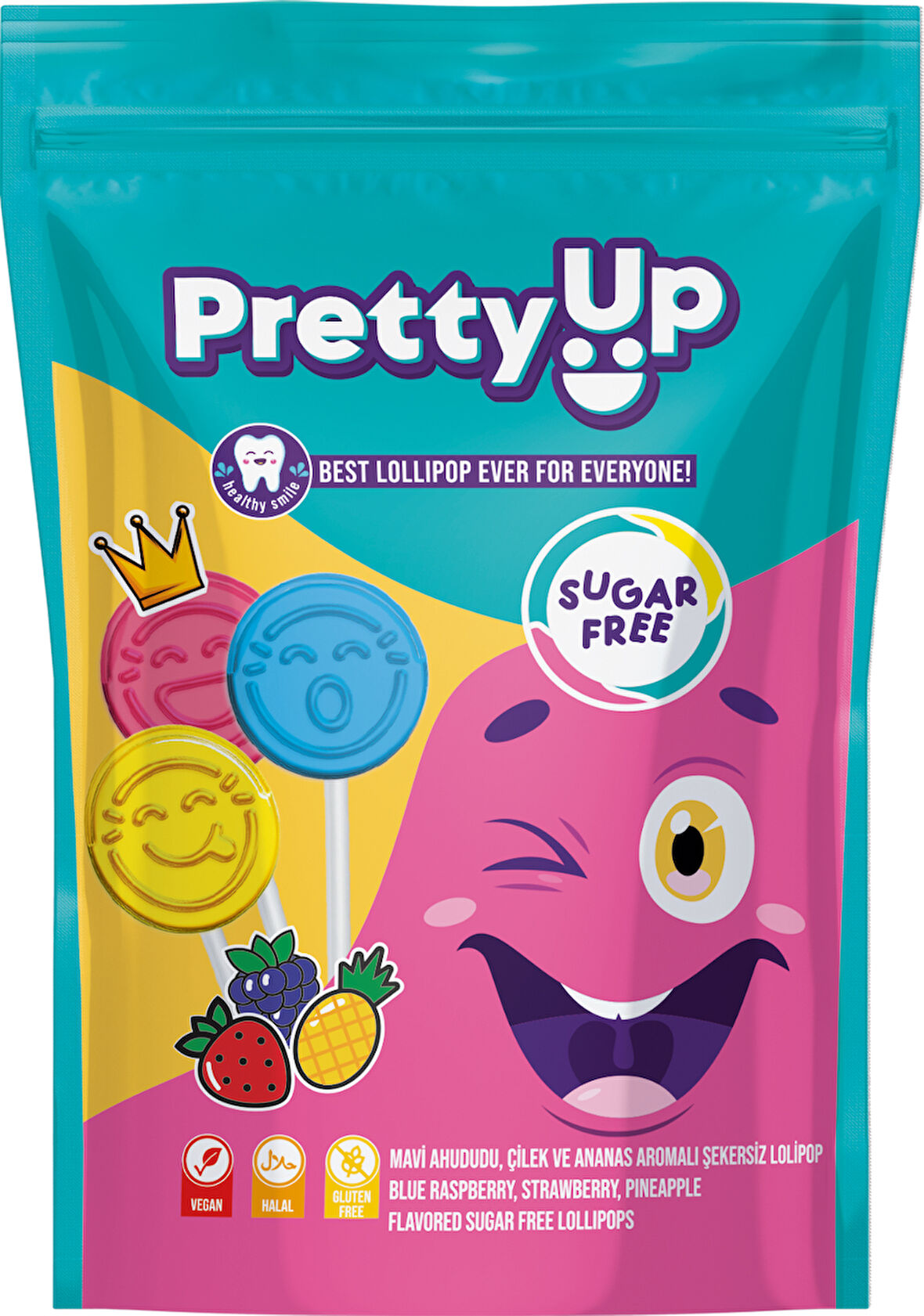 Pretty Up Flat Lolipop Tekli 5,5g 10'lu Paket