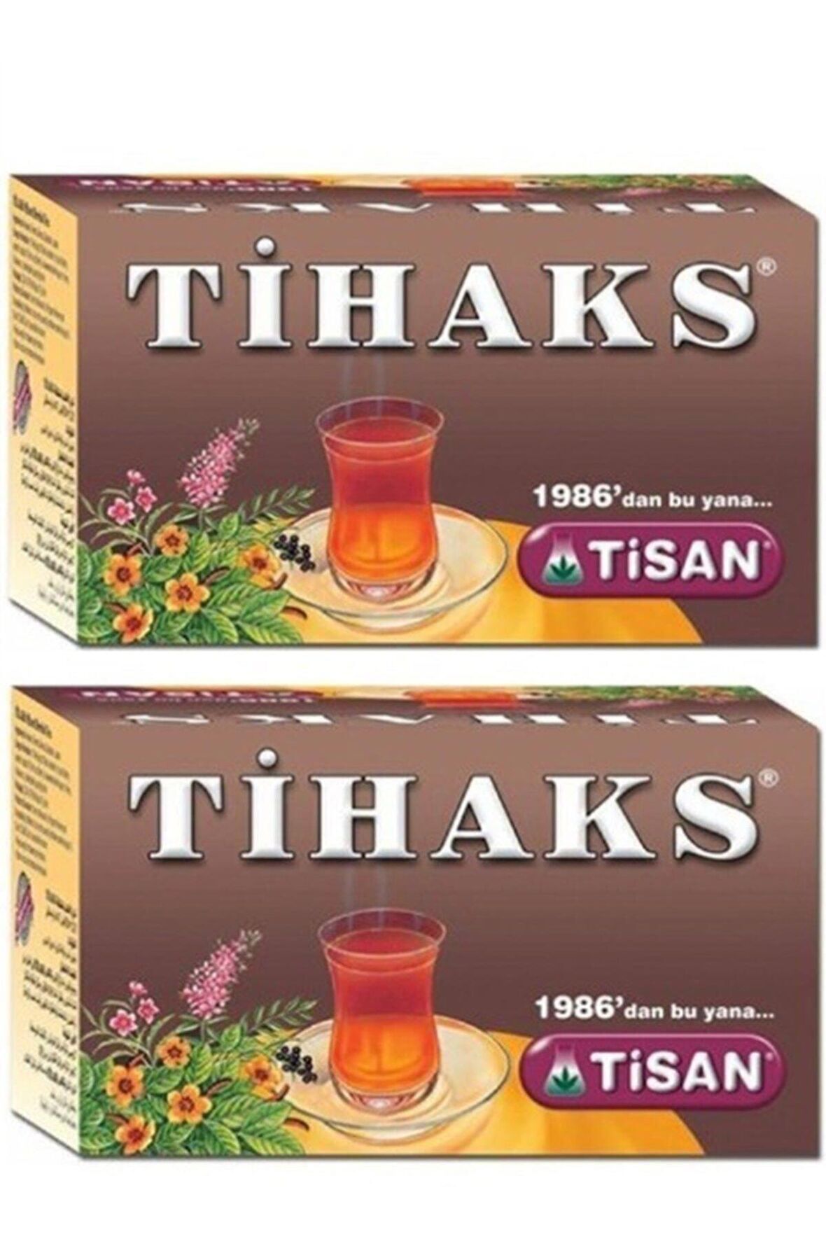 Tisan Tihaks Karışık Bitki Süzen Poşet Çay 20 x 2.5 G (Tilaks) 2li Set