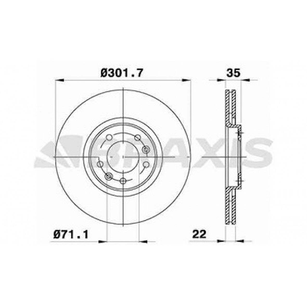 Psa Arka Fren Disk Aynası Hava Sogutmalı C6 2.2 Hdi / 2.7 Hdi / 3.0 V6 / 3.0 Hdi 05> - Braxıs Ae0680