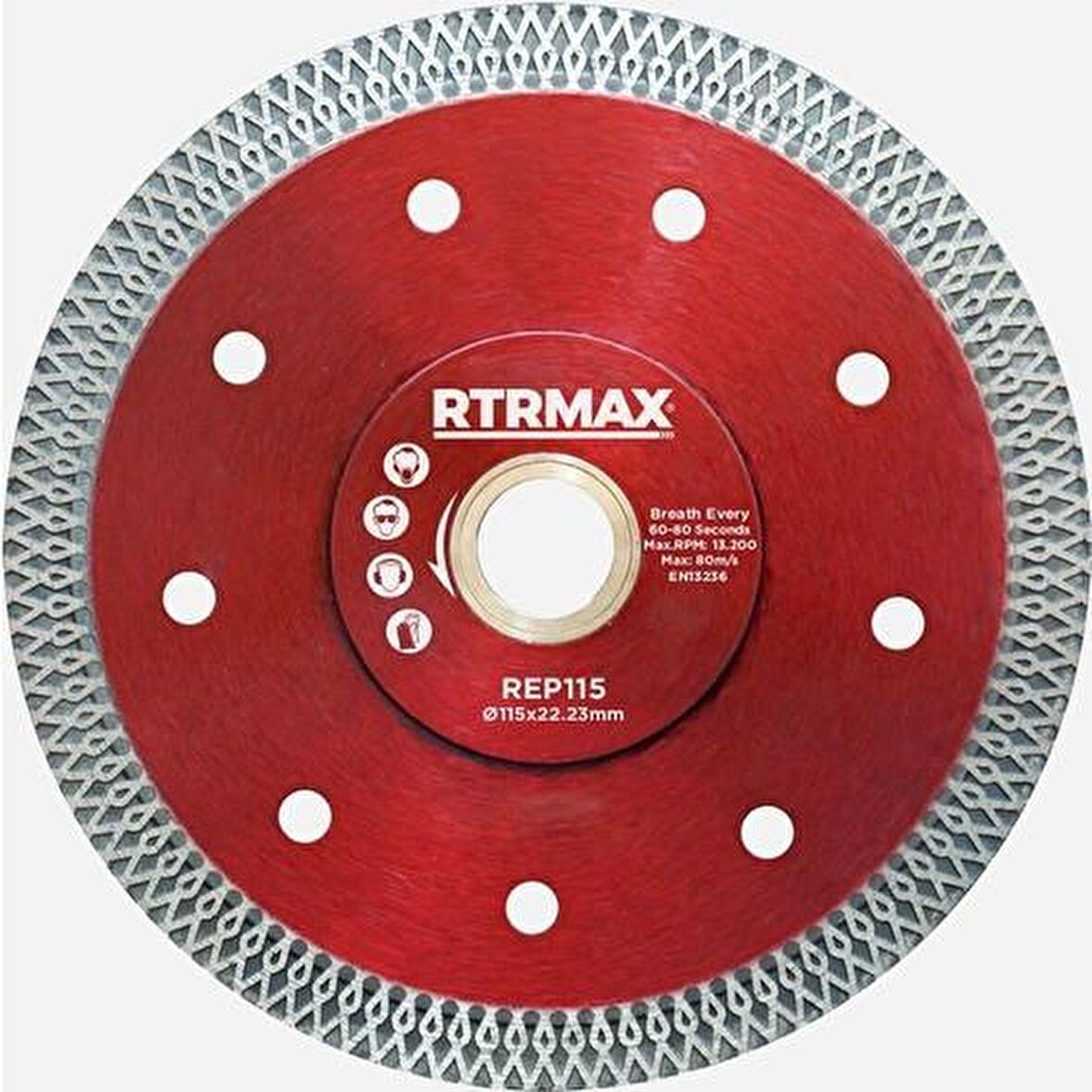 Rtrmax Çapraz Dişli Hassas Kesim Elmas Testere 115mm