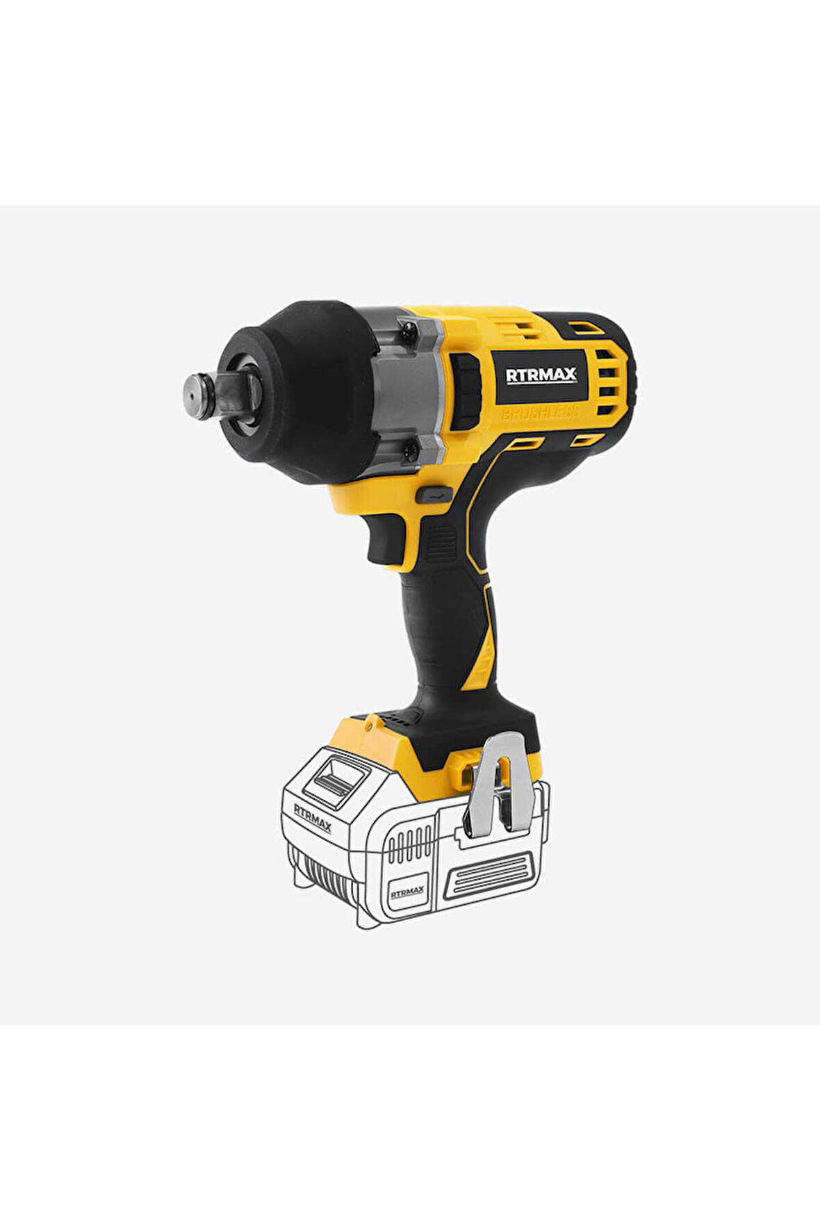 Kömürsüz Somun Sıkma 800 Tork Ayarlı 18V (Aküsüz) RTX2030B