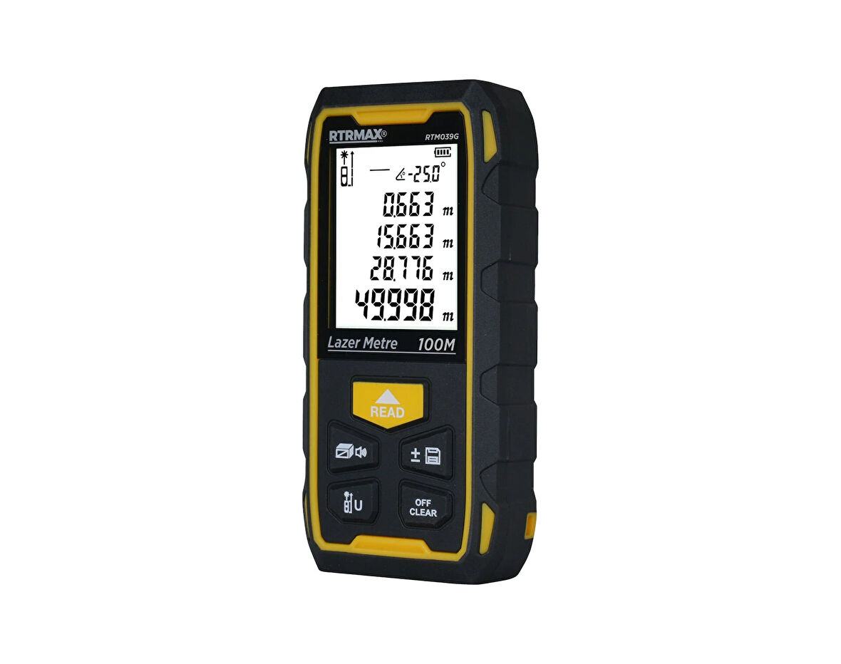 RTM039G Şarjlı Lazer Mesafe Ölçer 100 Mt (YeşilRenk)