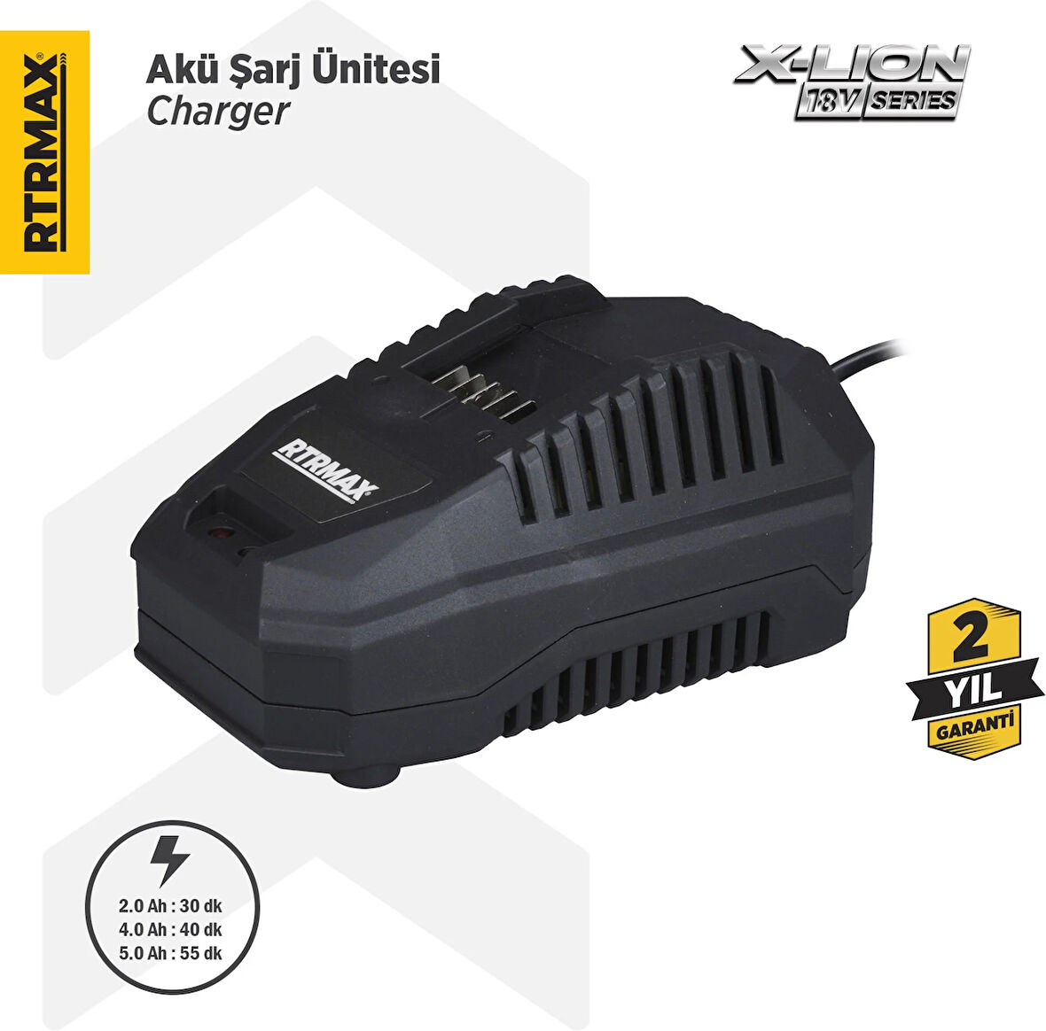 RTX1809 Akü Hızlı Şarj Cihazı/Ünitesi 18V 4.5 A X-Lion