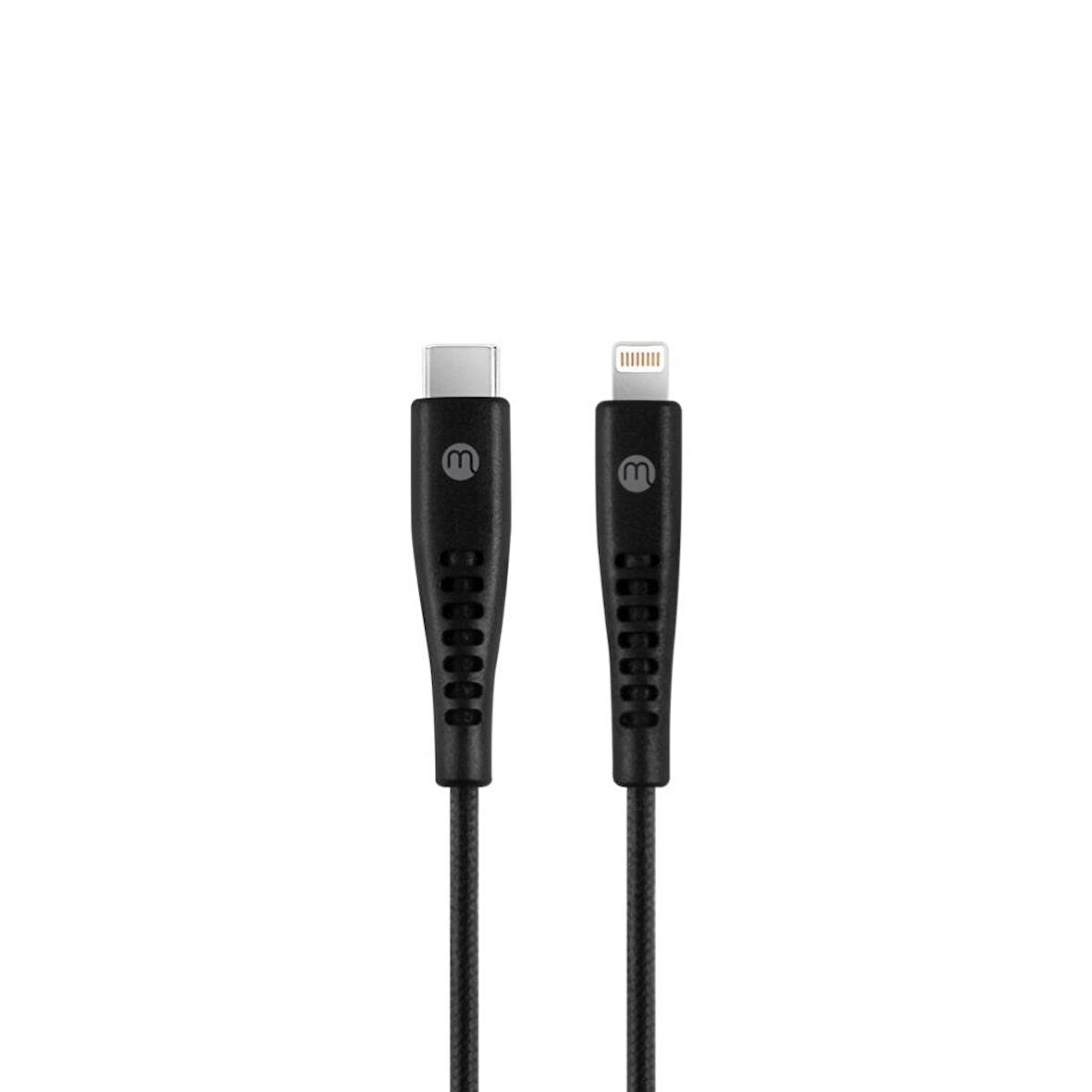 mojue by ttec Ekstra Day USB-C - iPhone Lightning 3A Kablo 120cm Siyah