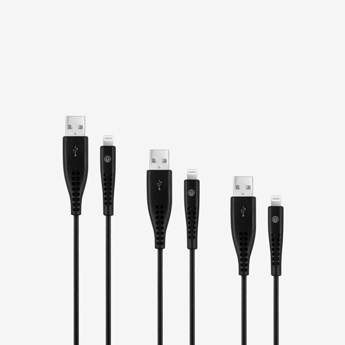 mojue by ttec EkstraDay USB-A - iPhone Lightning 2A 3’lü 1,2/2/3m