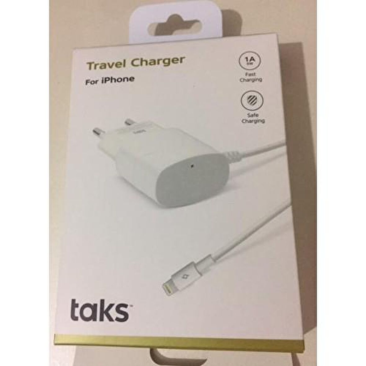 Taks Lightning Dahili Kablo Seyahat Şarj 1000mAh 2SCT2001B