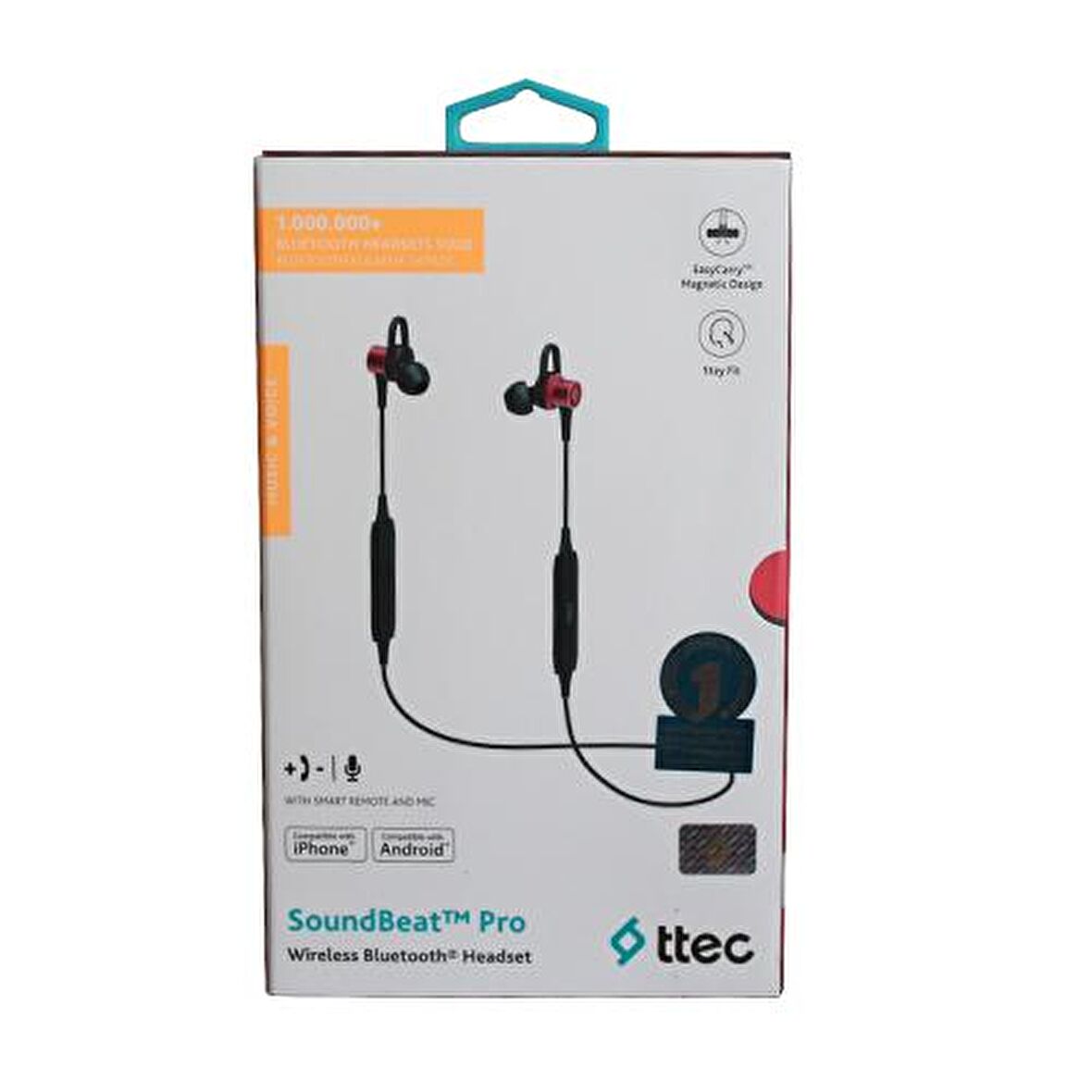 TTEC Soundbeat Pro Mıknatıslı Bluetooth Kulaklık Kırmızı - 2KM113K