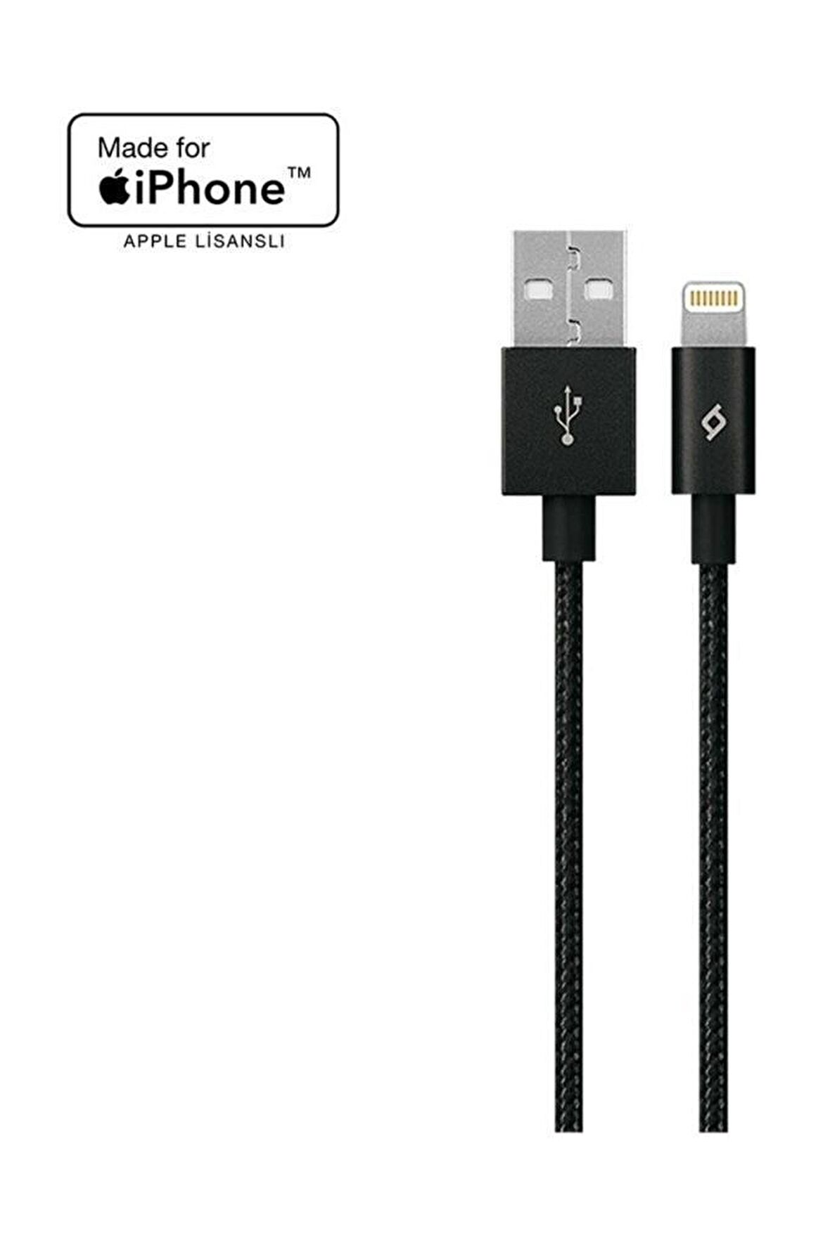 Ttec AlumiCable iPhone Şarj Kablosu Siyah