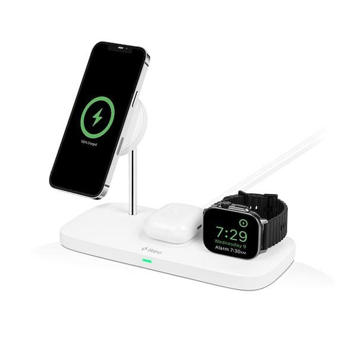 Ttec 2KS32B AirCharger Trio Up MagSafe Uyumlu 3ü 1 Arada iPhone + Apple Watch + AirPods Kablosuz Şarj Standı